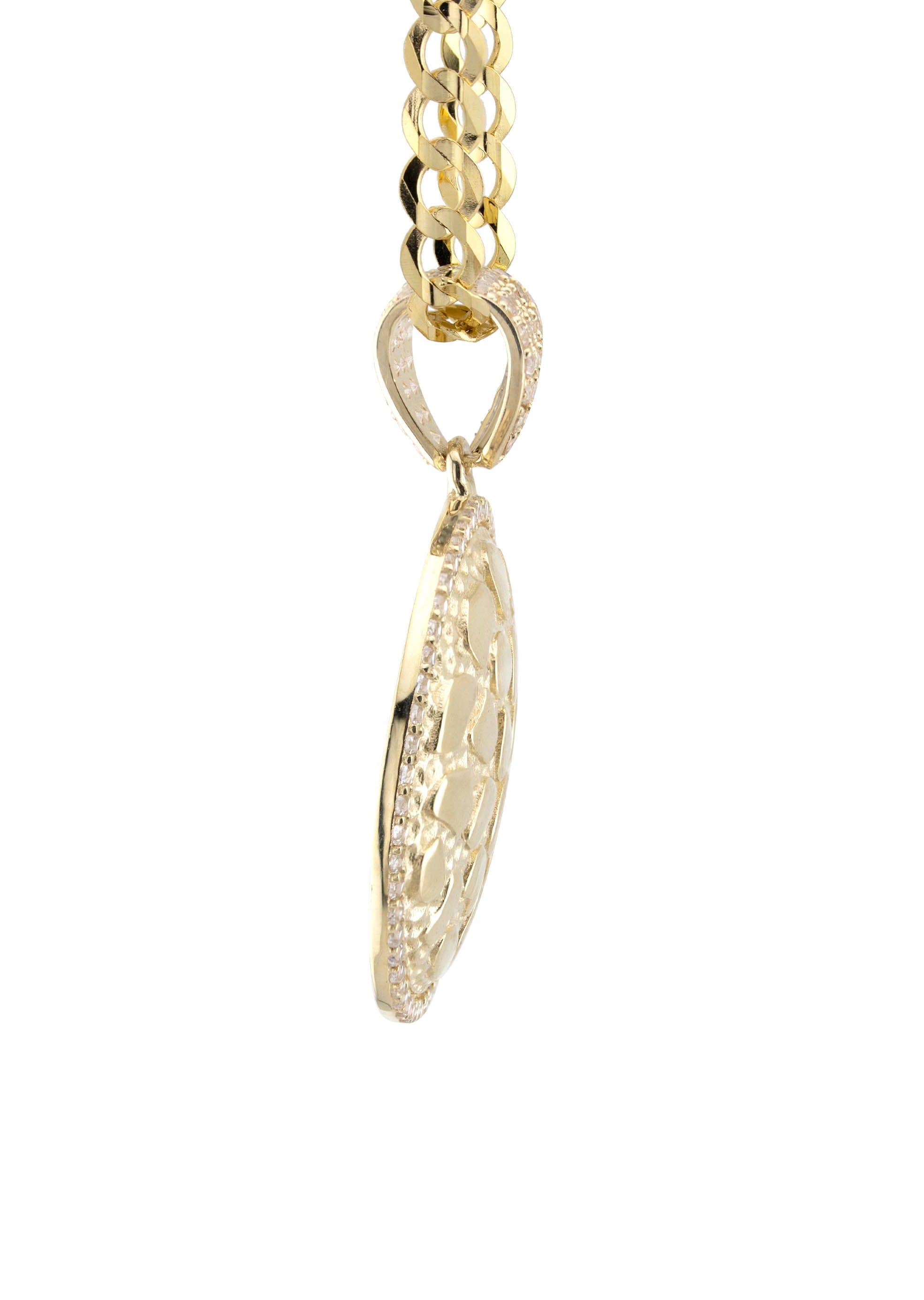 Manufacturer 1 10K Yellow Gold Round Nugget Necklace | Appx. 4.5 - 18.5 Grams