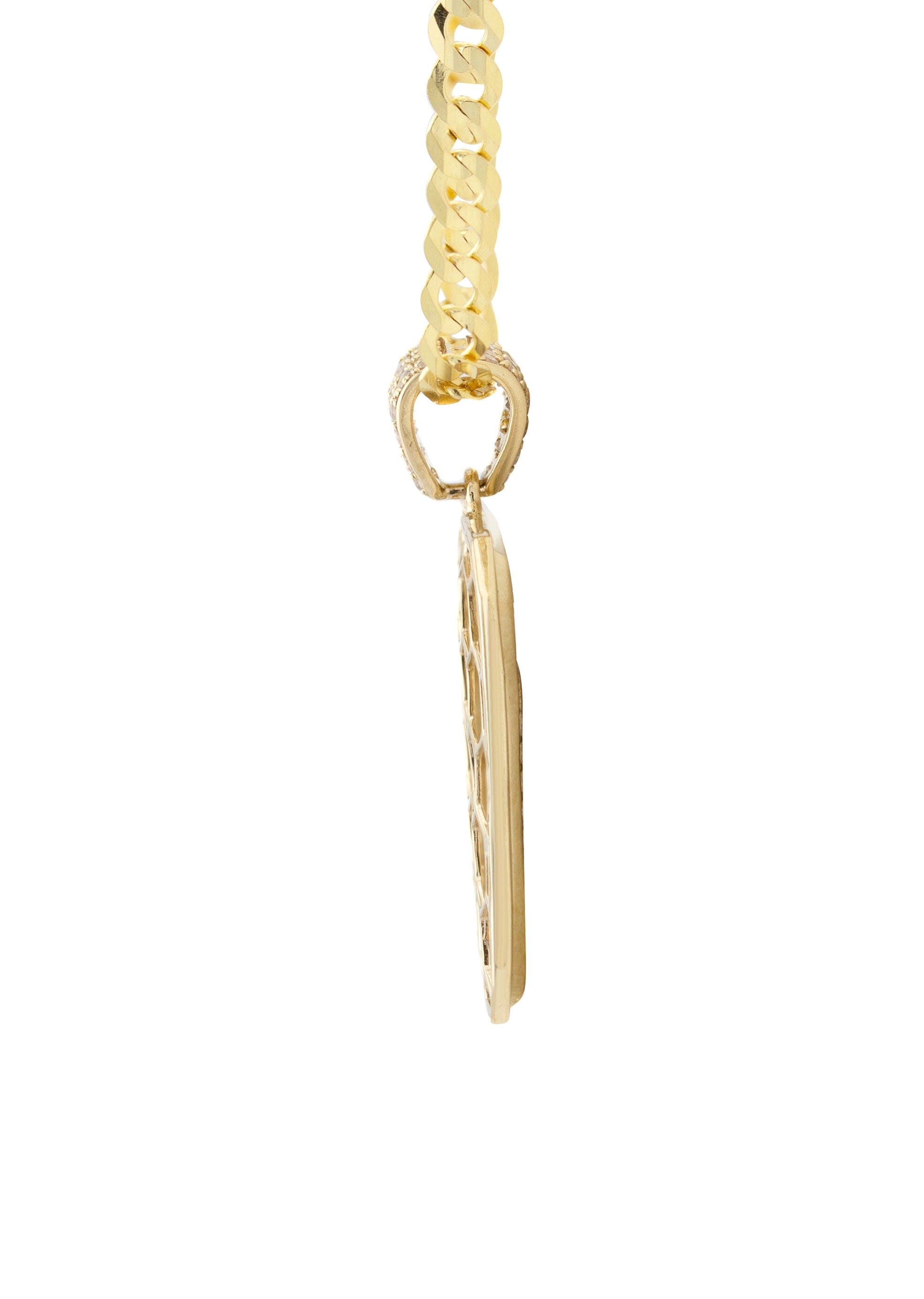 Manufacturer 1 10K Yellow Gold Flag of Texas Necklace | Appx. 5 - 12 Grams