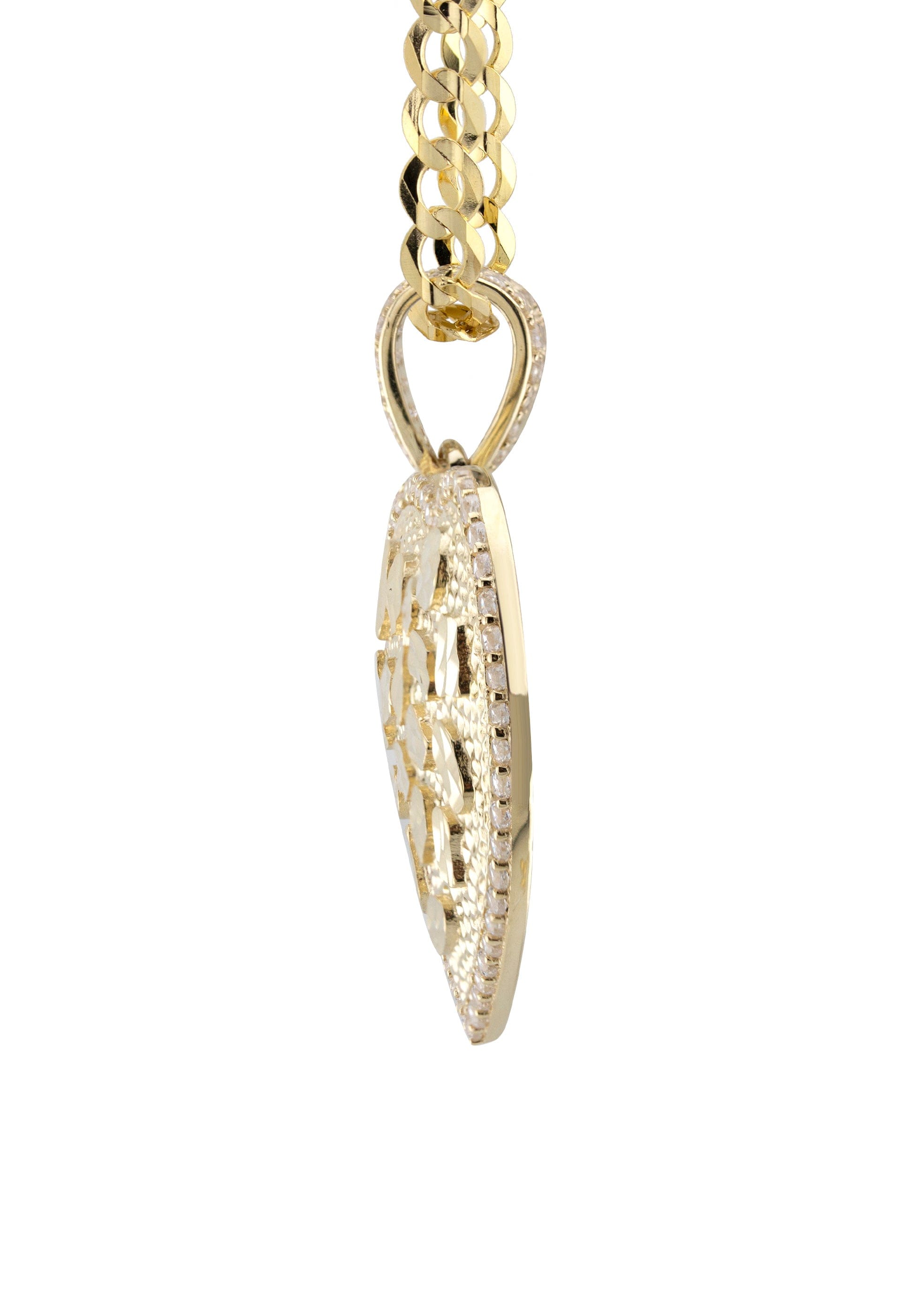 Manufacturer 1 10K Yellow Gold Heart Nugget Necklace | Appx. 4.5 - 18.5 Grams