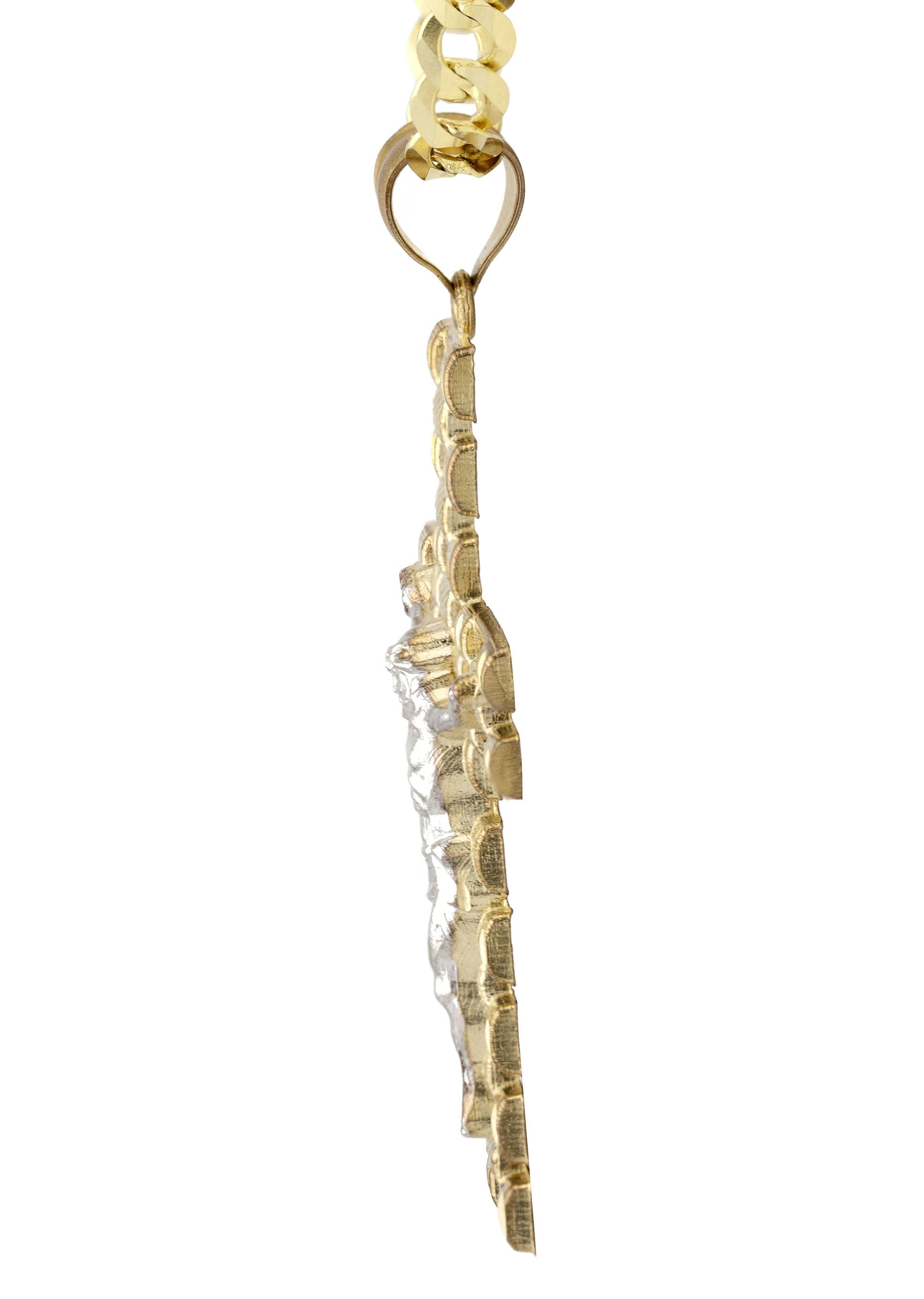 Manufacturer 1 10K Yellow Gold Cross Necklace | Small 9 Grams - Large 17 Grams