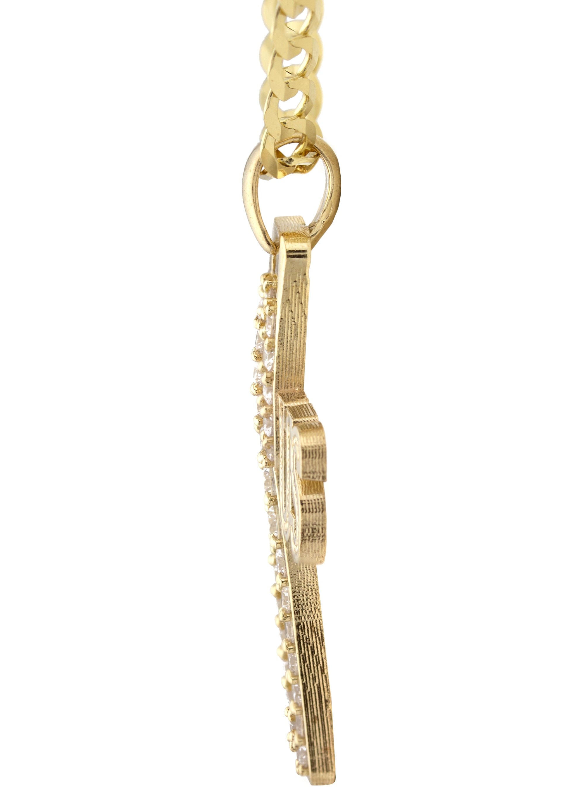 Manufacturer 47 10K Yellow Gold Cross Necklace | Small 9 Grams - Large 16 Grams