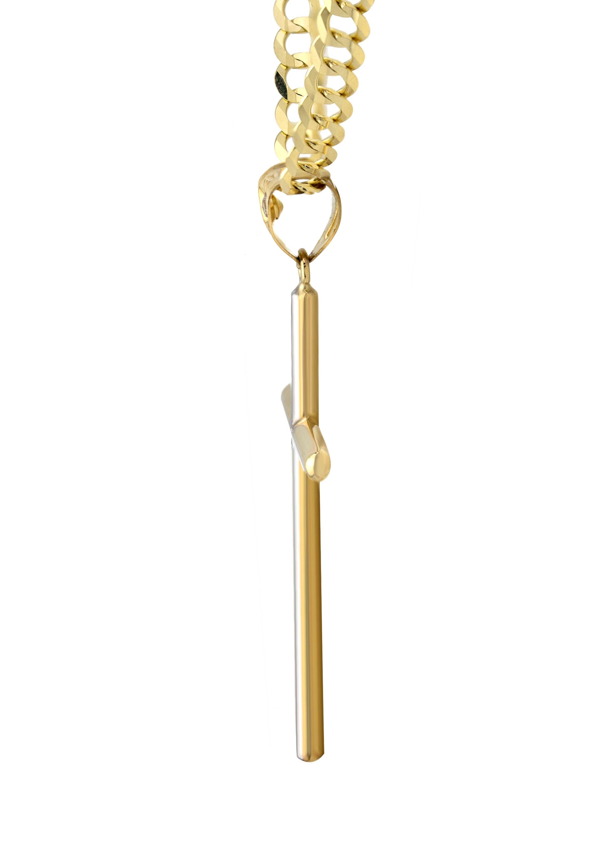 Manufacturer 1 10K Yellow Gold Cross Necklace | Small 3 Grams - Large 7 Grams