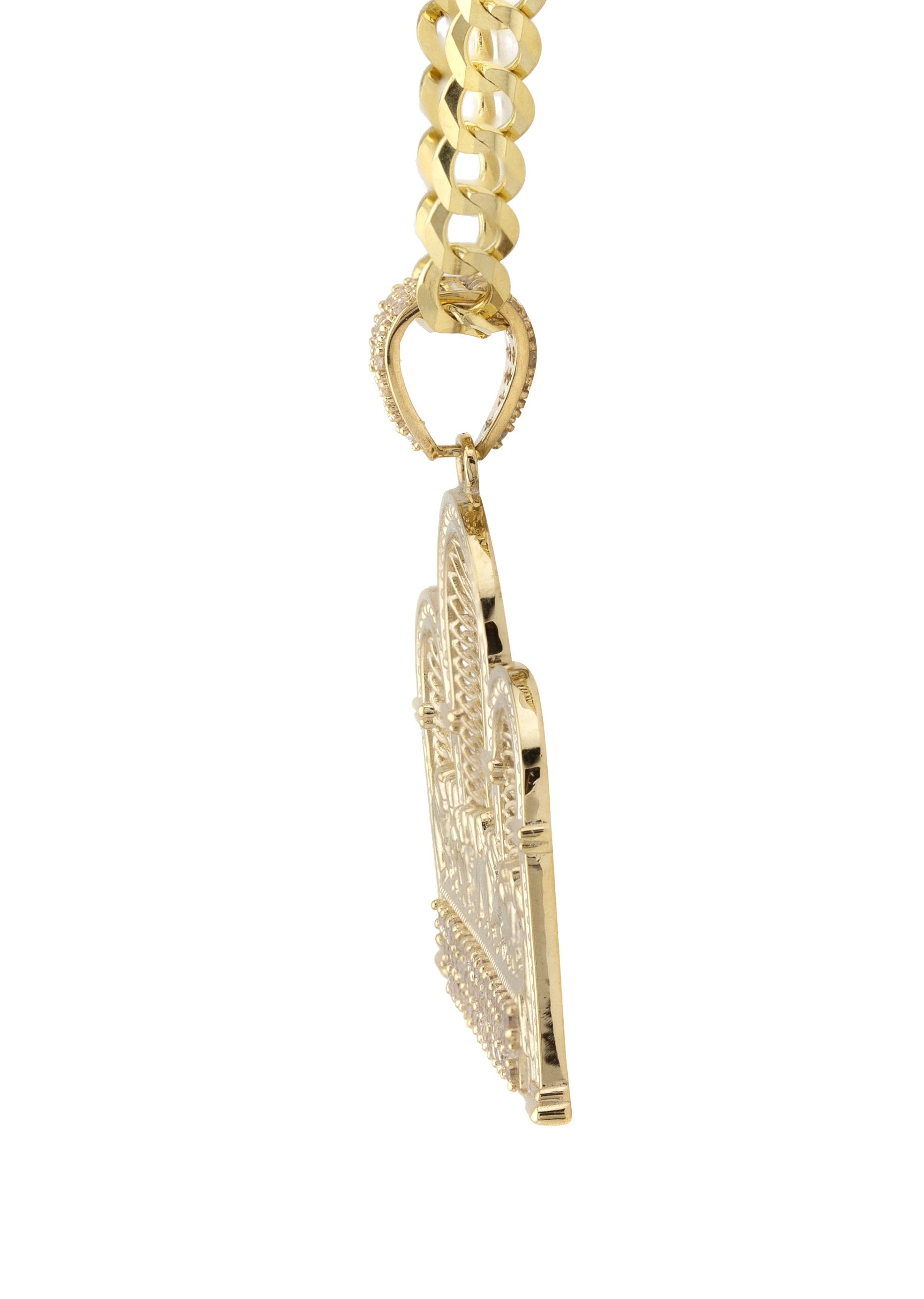 Manufacturer 1 10K Yellow Gold Last Supper Necklace | Small 8 Grams - Large 16 Grams