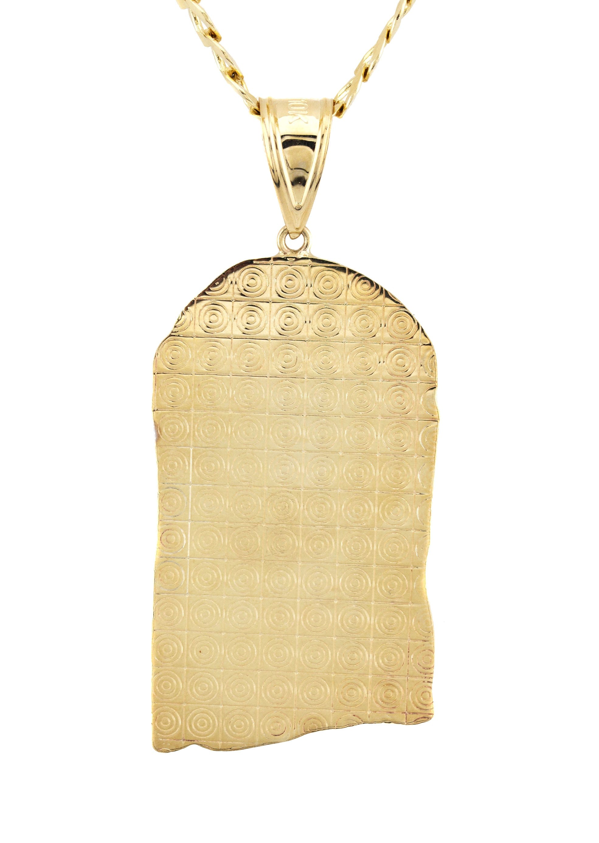 Manufacturer 1 10K Yellow Gold Jesus Head Necklace | Small 5 Grams - Large 18 Grams