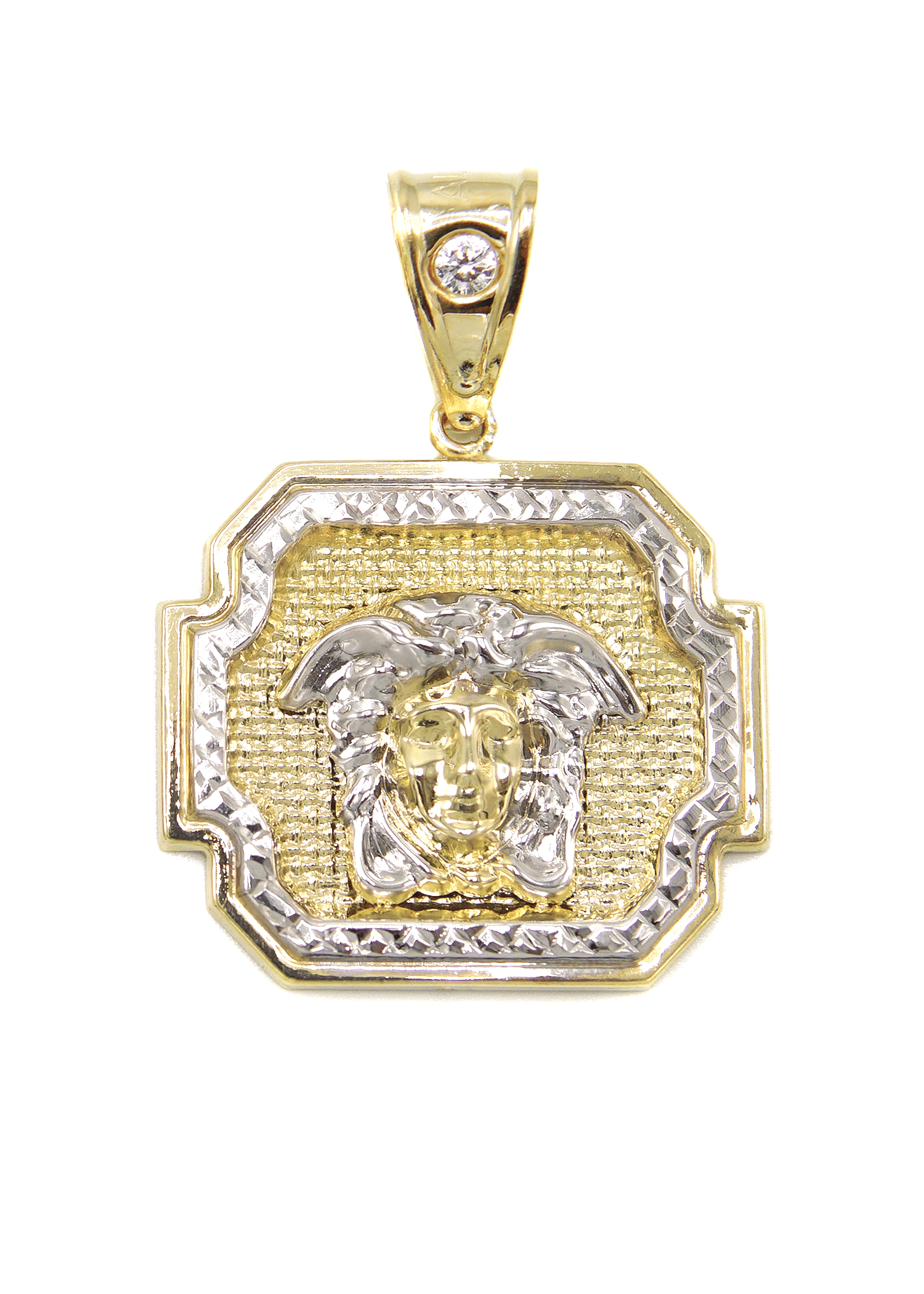 Manufacturer 1 10K Gold Medusa Head Pendant | Customizable Size