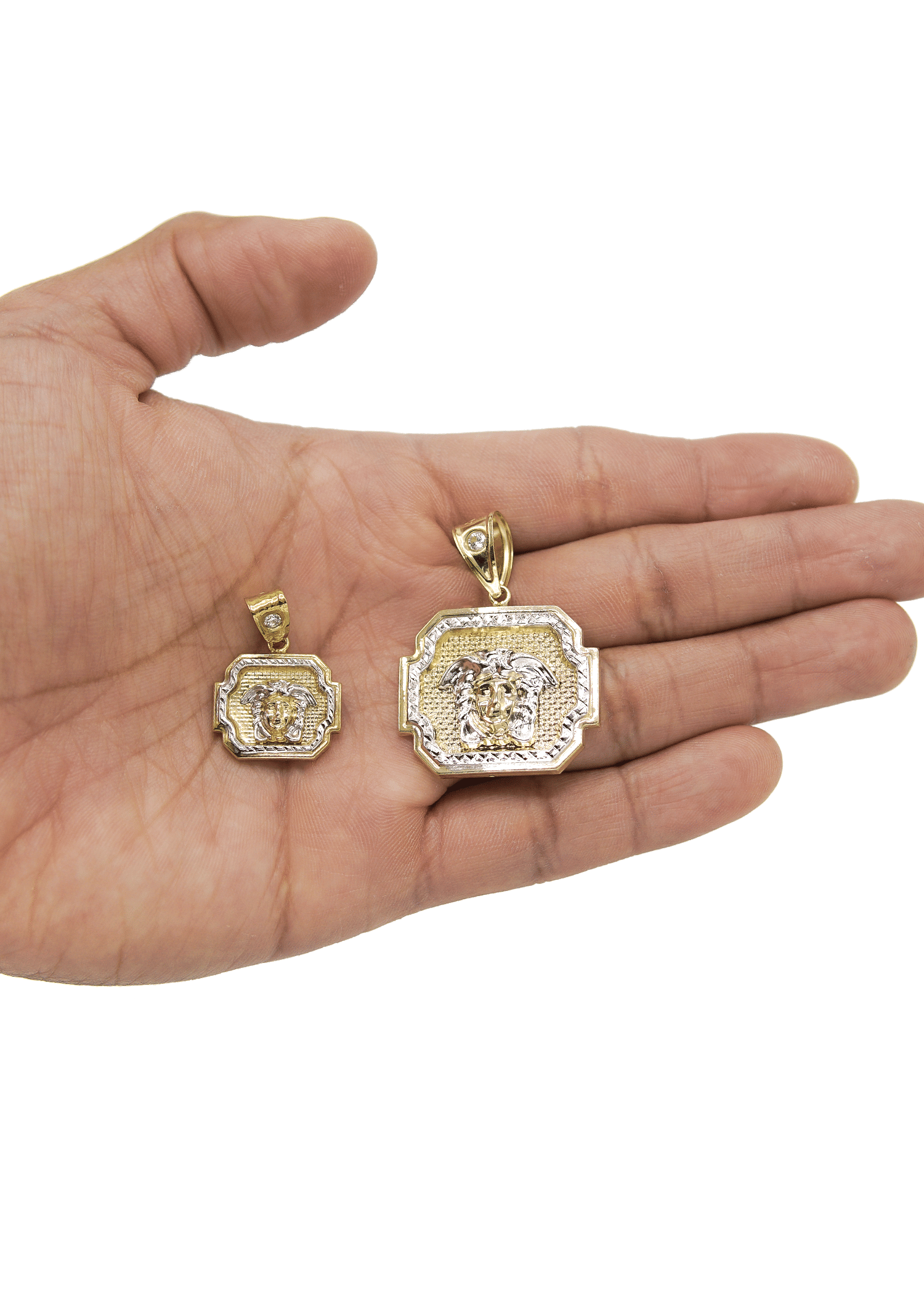 Manufacturer 1 10K Gold Medusa Head Pendant | Customizable Size