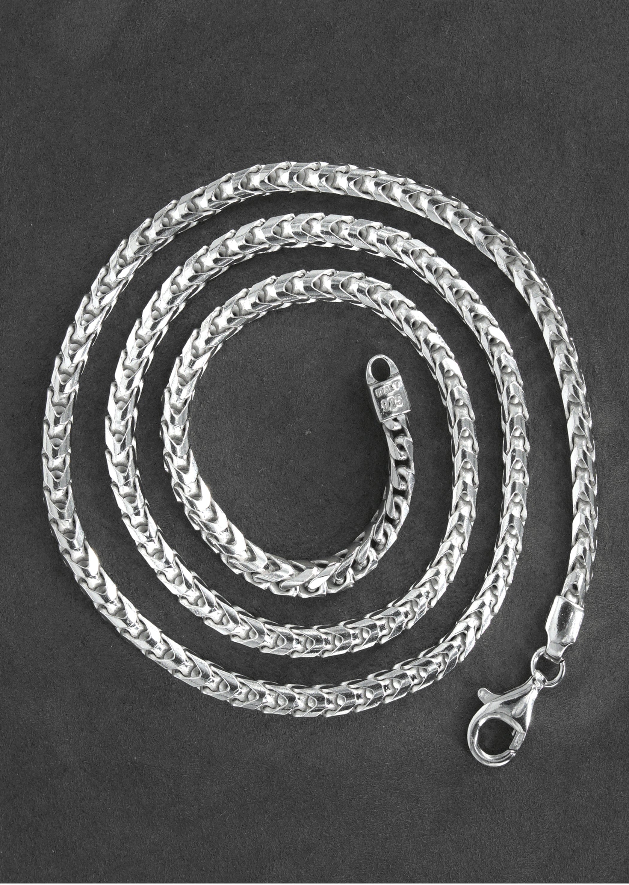 Manufacturer 43 Silver Chain - Mens White Chain / Franco Chain / 4.2 mm