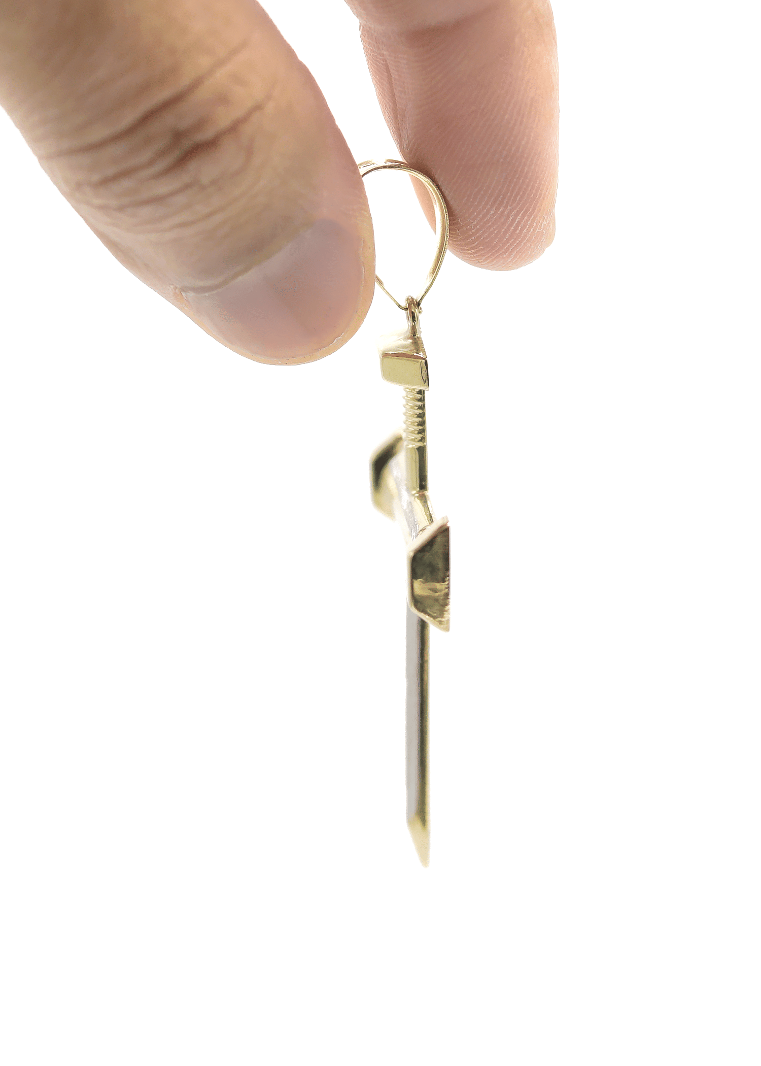 Manufacturer 1 10K Gold Nail Cross Pendant | Customizable Size