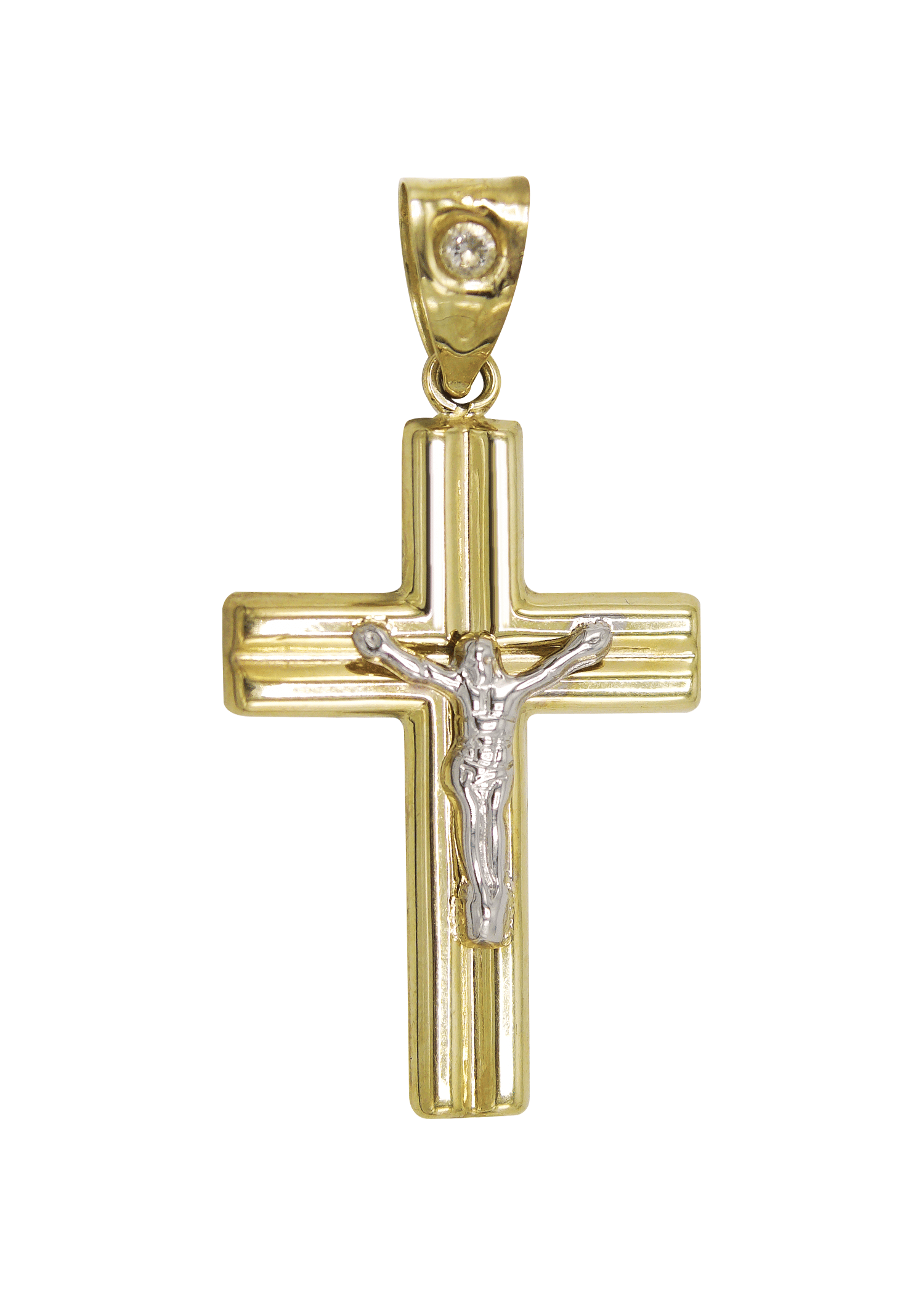 Manufacturer 1 Gold 10K Gold Cross Pendant | Customizable Size