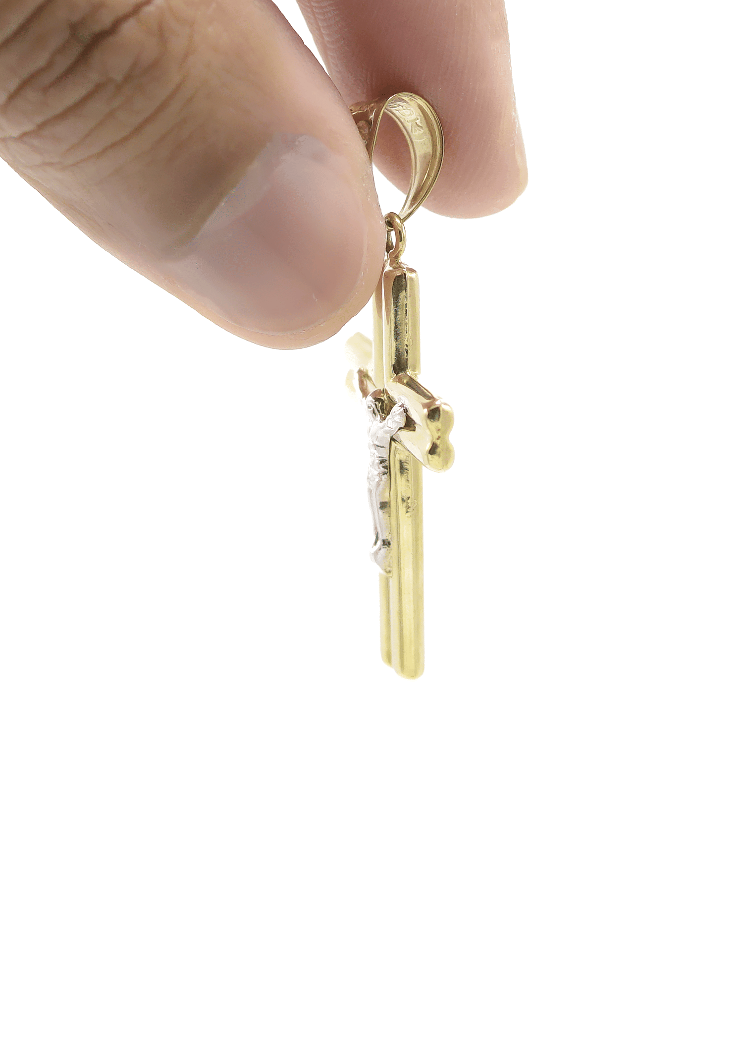 Manufacturer 1 Gold 10K Gold Cross Pendant | Customizable Size