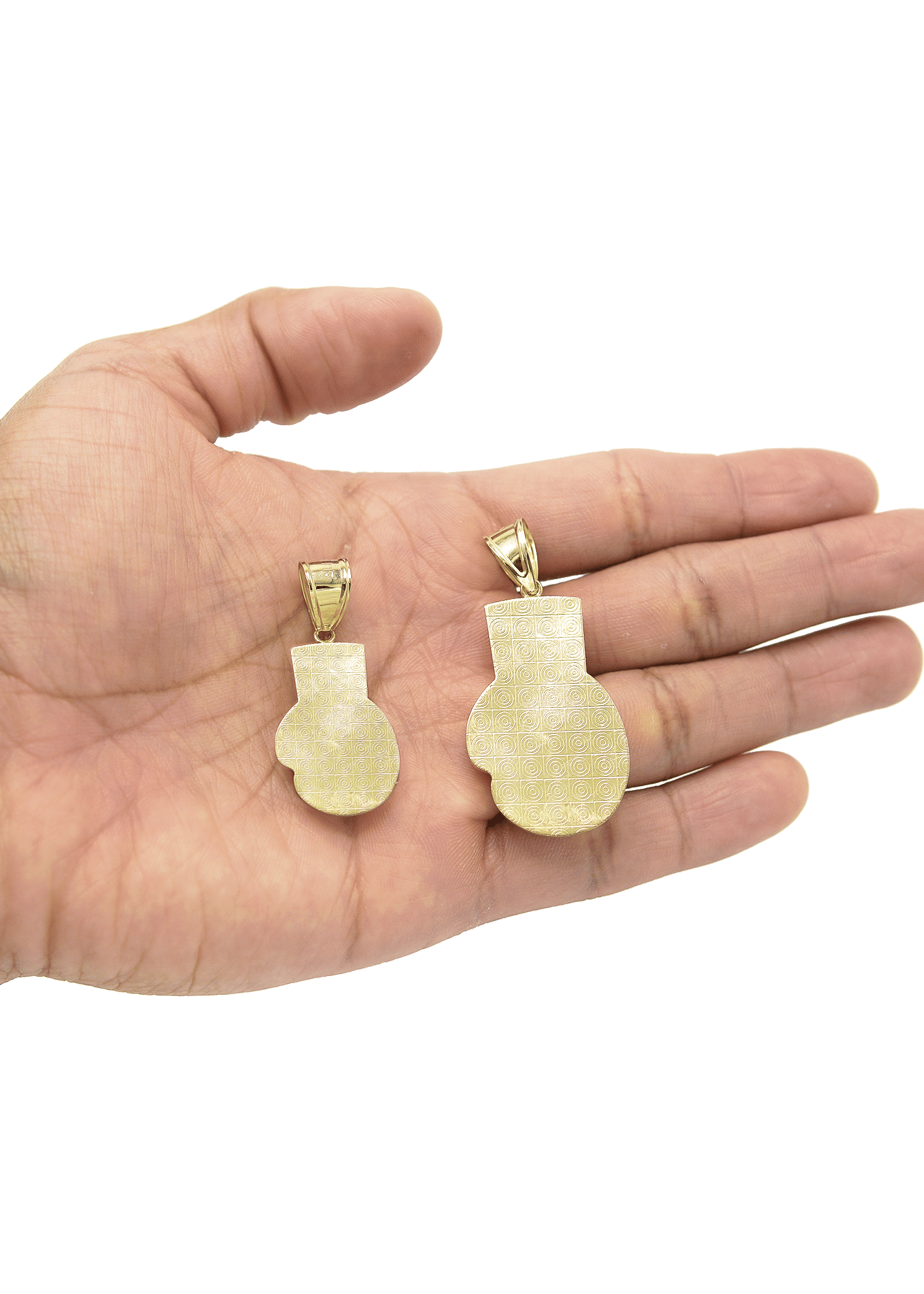 Manufacturer 1 10K Yellow Gold Boxing Glove Necklace | Customizable Size