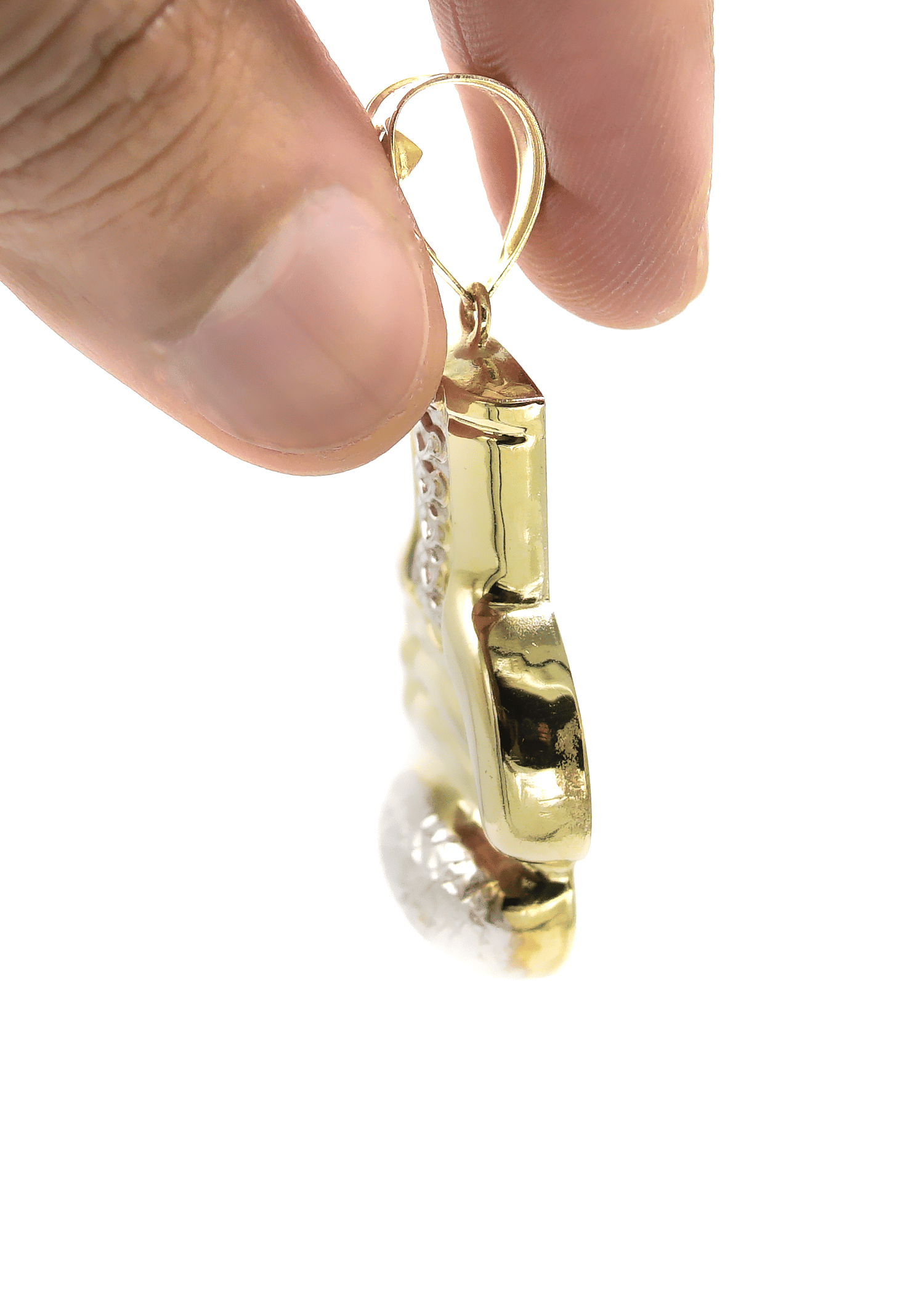 Manufacturer 1 10K Yellow Gold Boxing Glove Necklace | Customizable Size