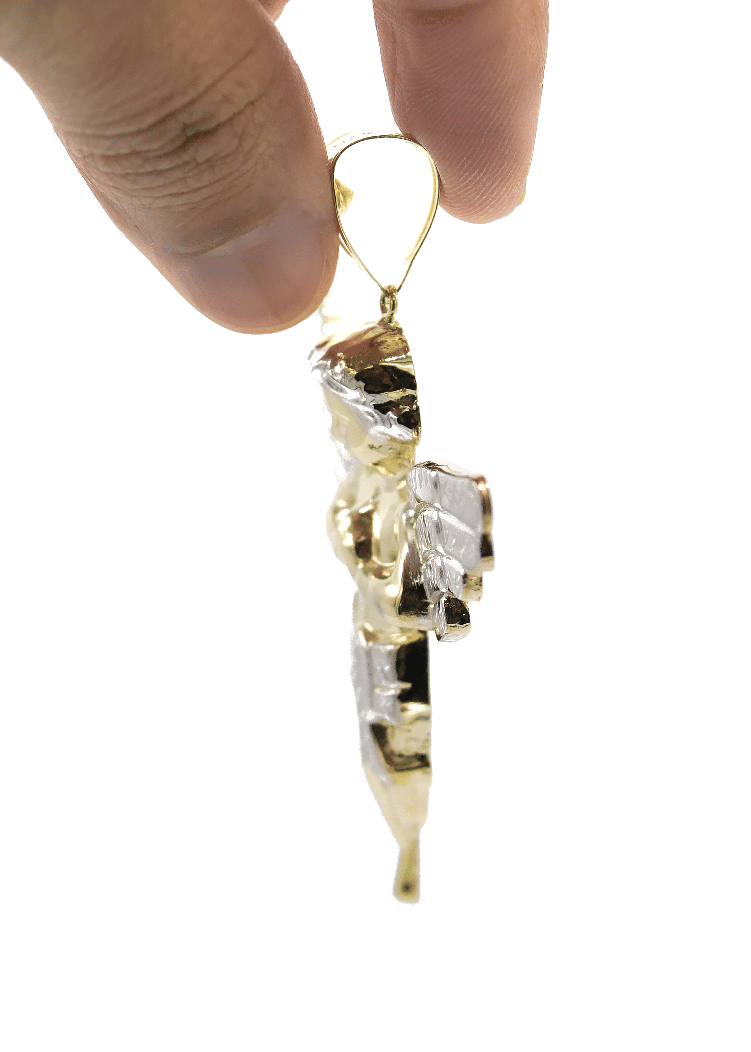 Manufacturer 1 10K Gold Angel Pendant | Customizable Size