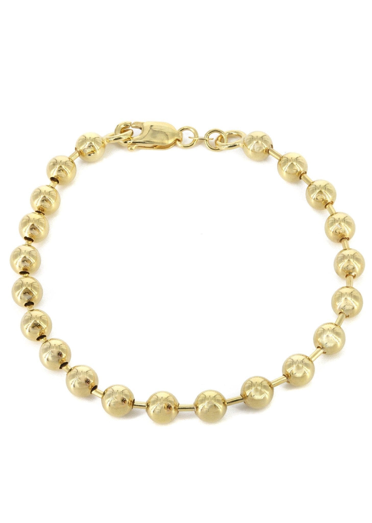 Manufacturer 41 Womens Dog Tag Bracelet 10K/14K Yellow Gold
