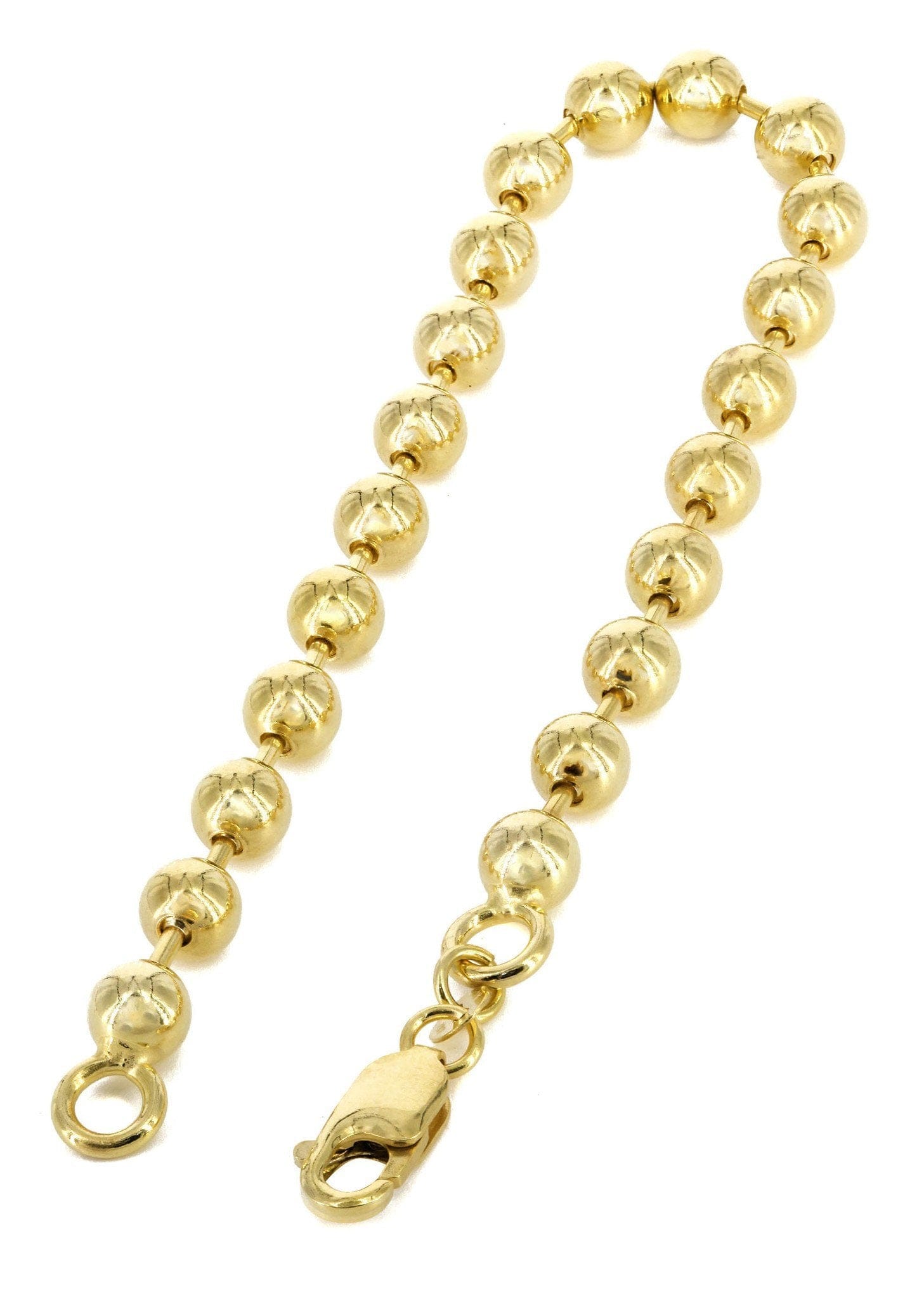 Manufacturer 5 Womens Dog Tag Bracelet 10K Yellow Gold