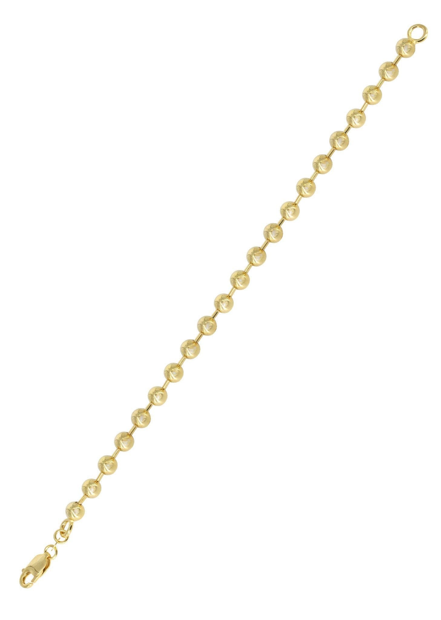 Manufacturer 5 Womens Dog Tag Bracelet 10K Yellow Gold