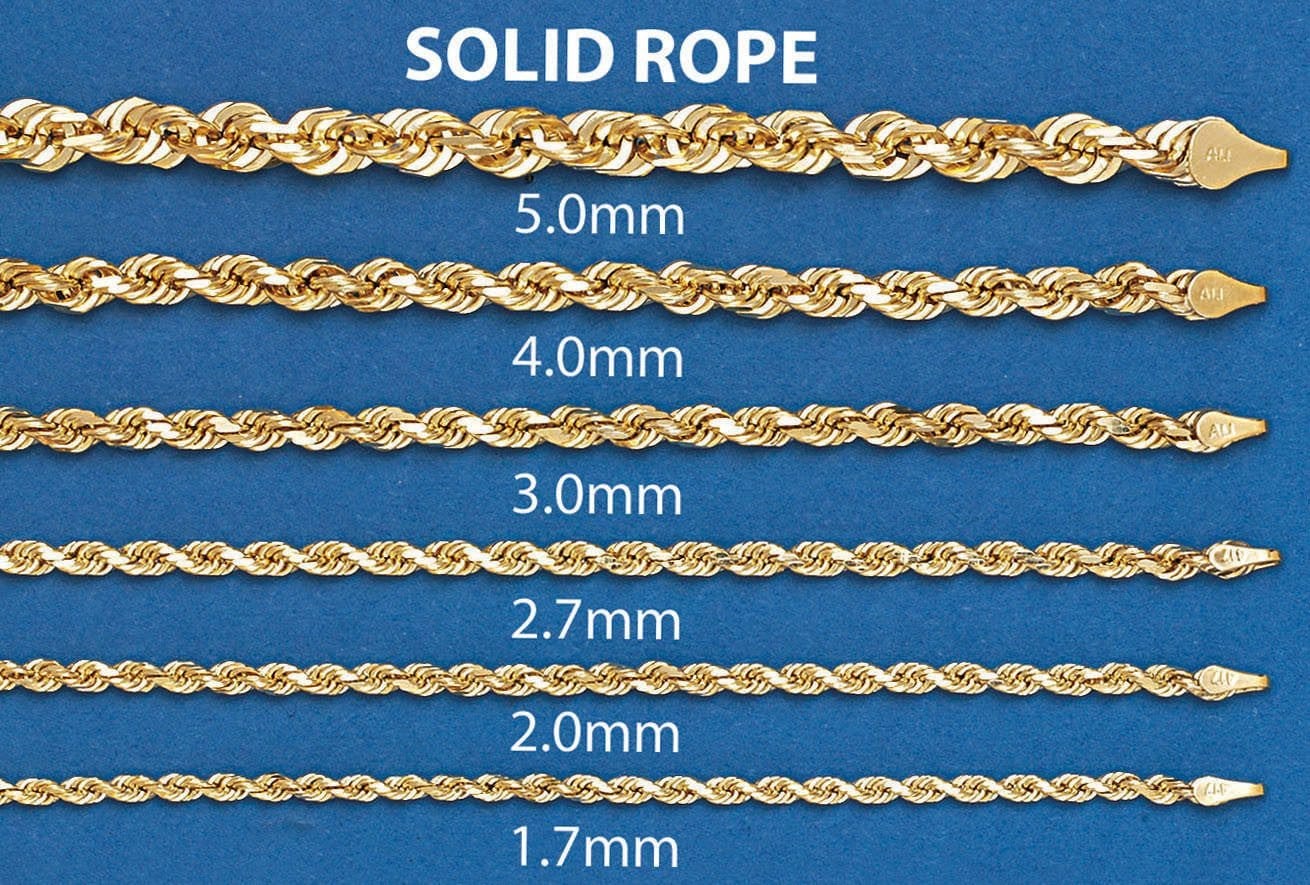 Manufacturer 5 Solid Womens Rope Bracelet 10K Yellow Gold