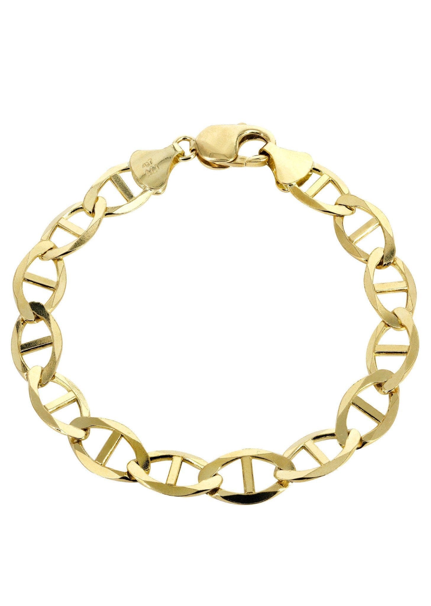 Manufacturer 5 Solid Womens Mariner Bracelet 10K Yellow Gold