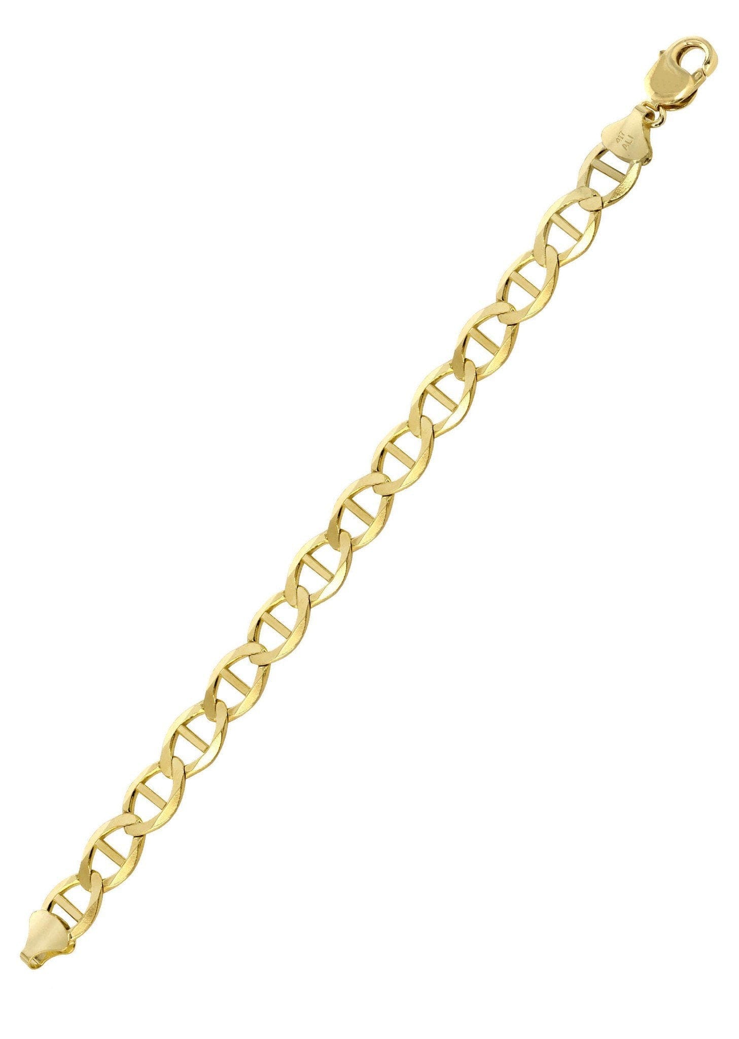 Manufacturer 5 Solid Womens Mariner Bracelet 10K Yellow Gold