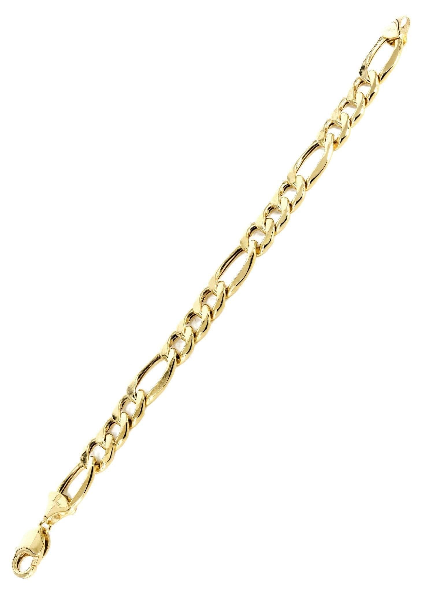 Manufacturer 5 10K Gold Bracelet Solid Figaro For Women