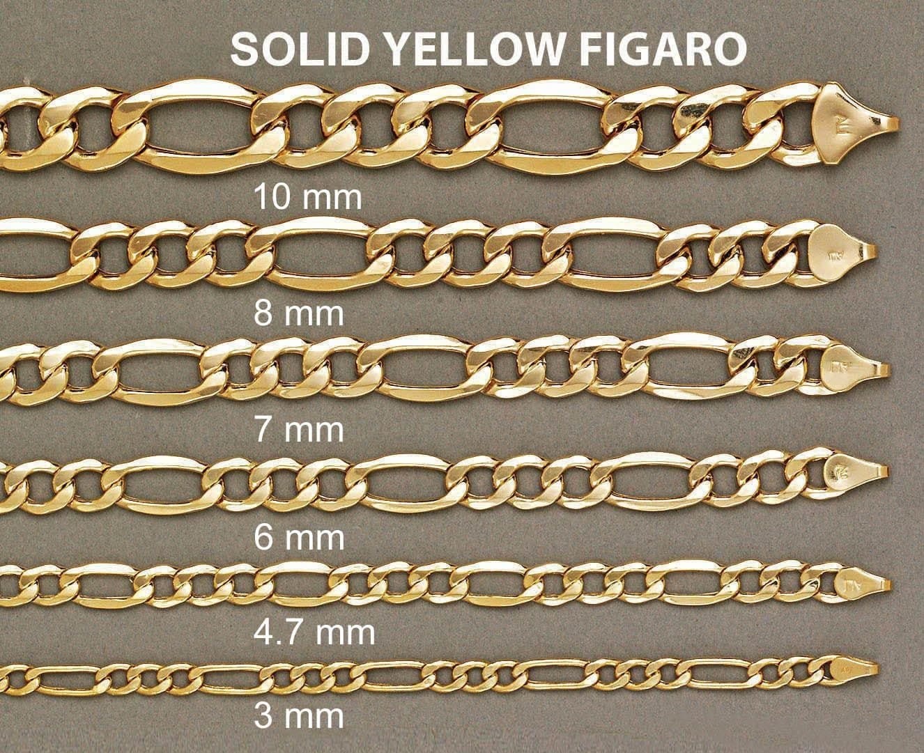 Manufacturer 5 10K Gold Bracelet Solid Figaro For Women