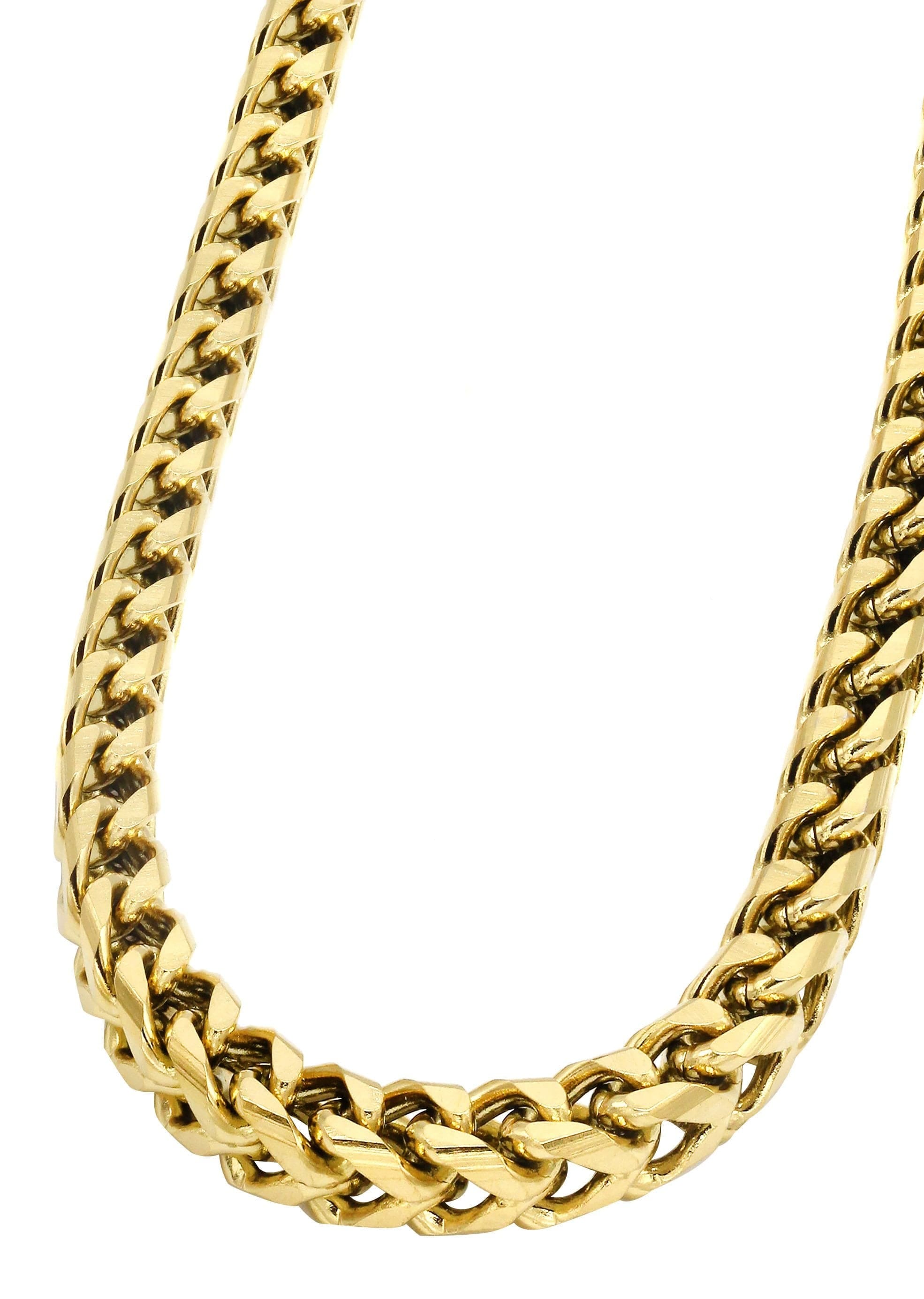 Manufacturer 30 Gold Plated Mens Chain Solid Franco