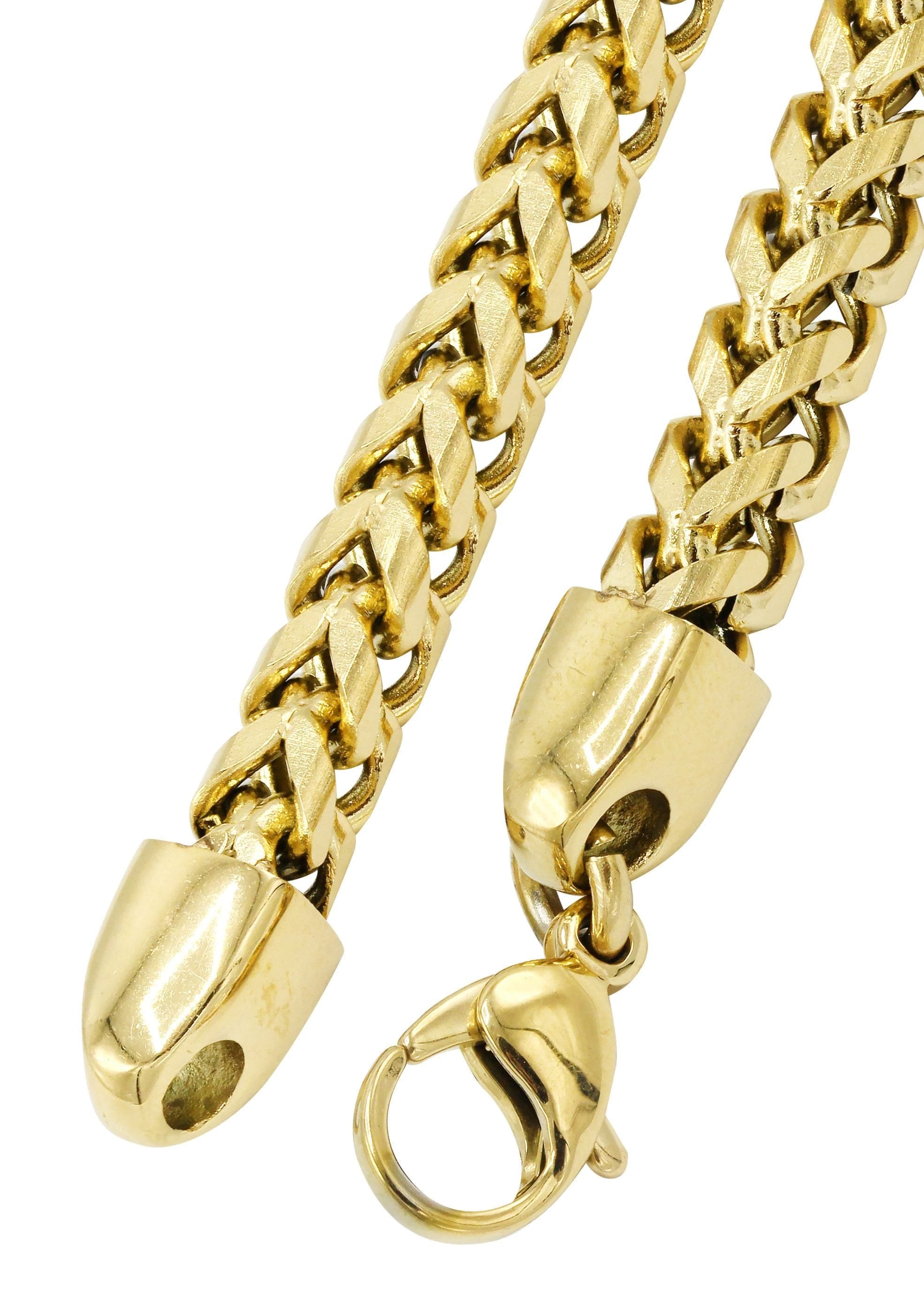 Manufacturer 30 Gold Plated Mens Chain Solid Franco