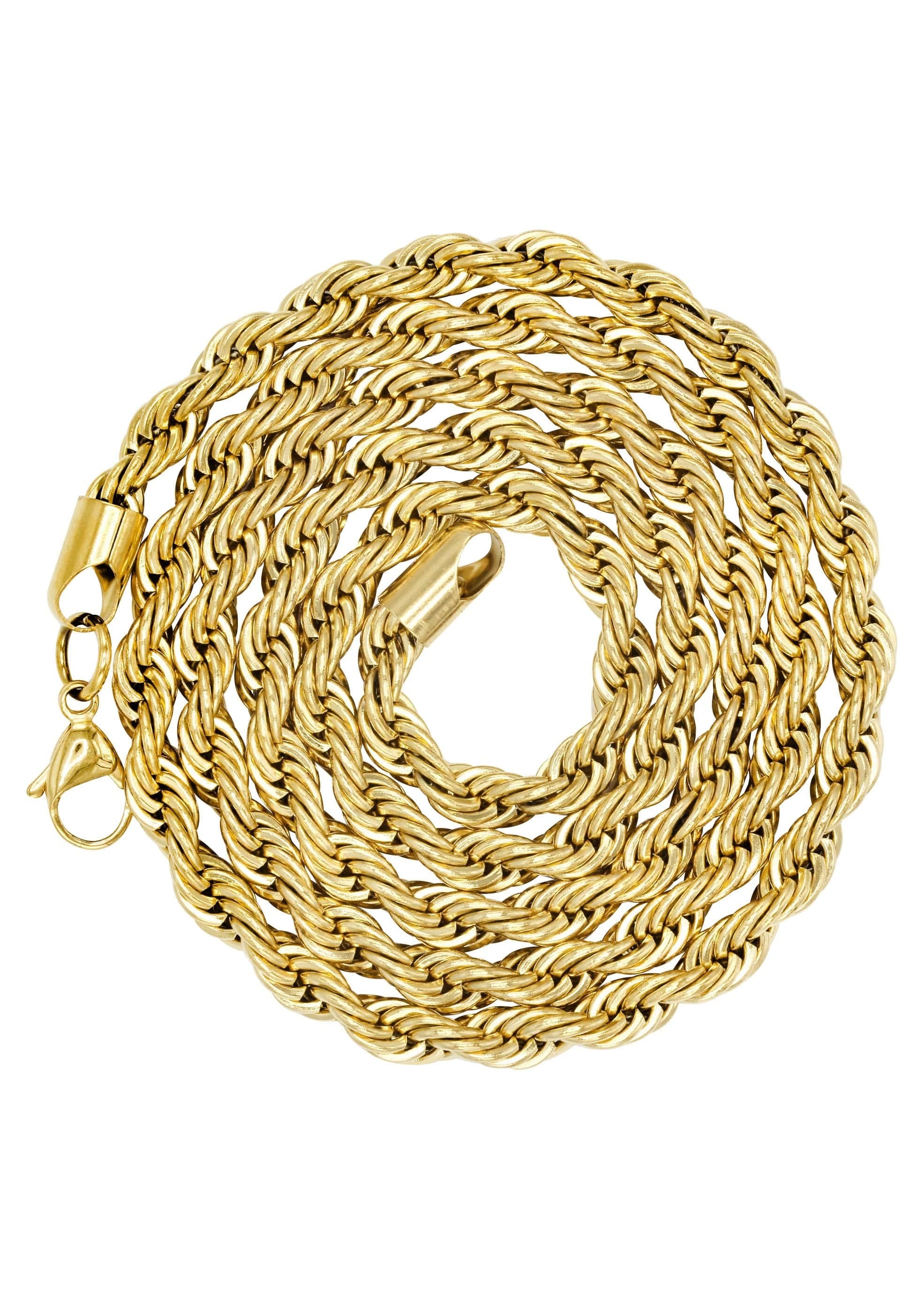 Manufacturer 30 Gold Plated Mens Chain Solid Rope