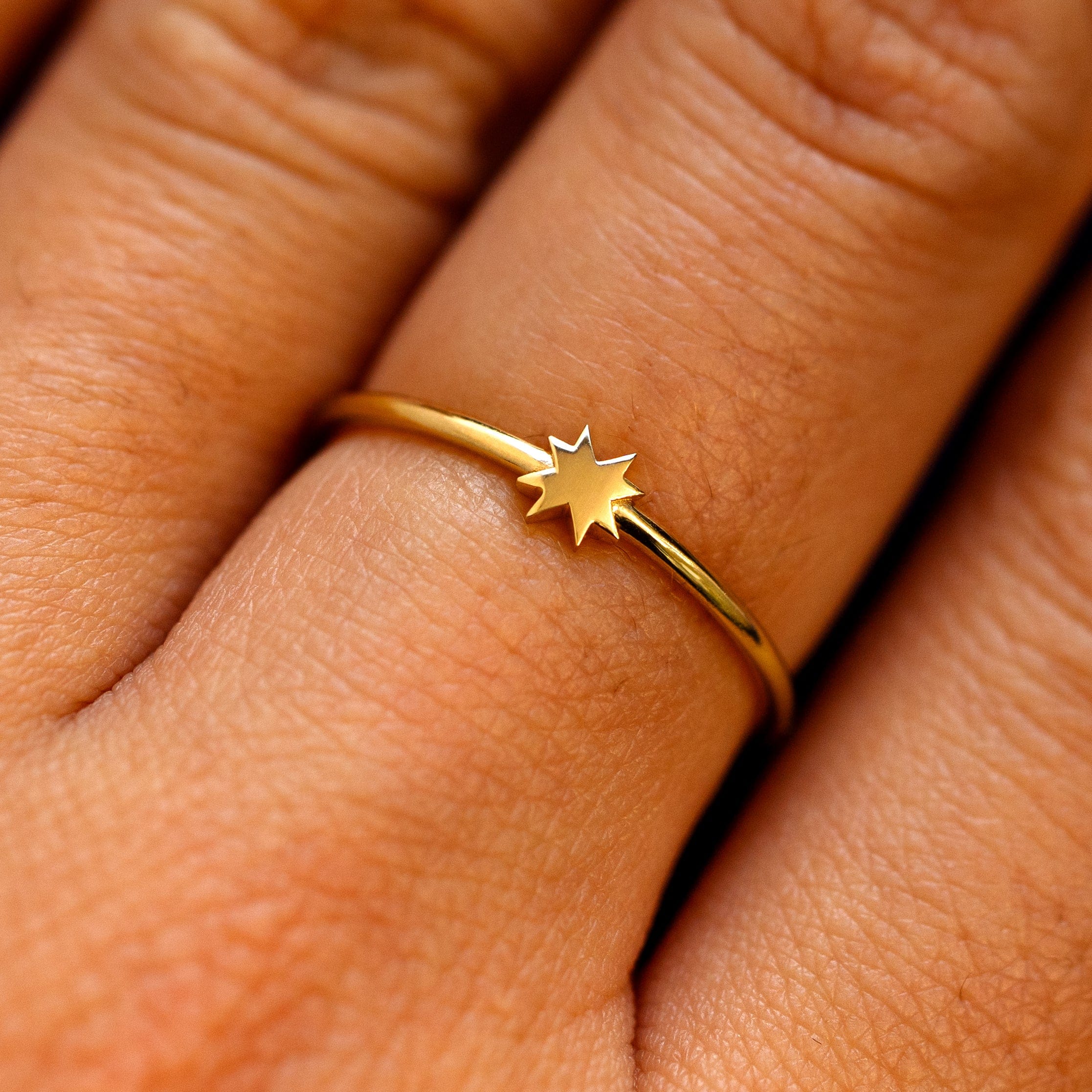 Automic Gold Studio 8 Pointed Star Ring