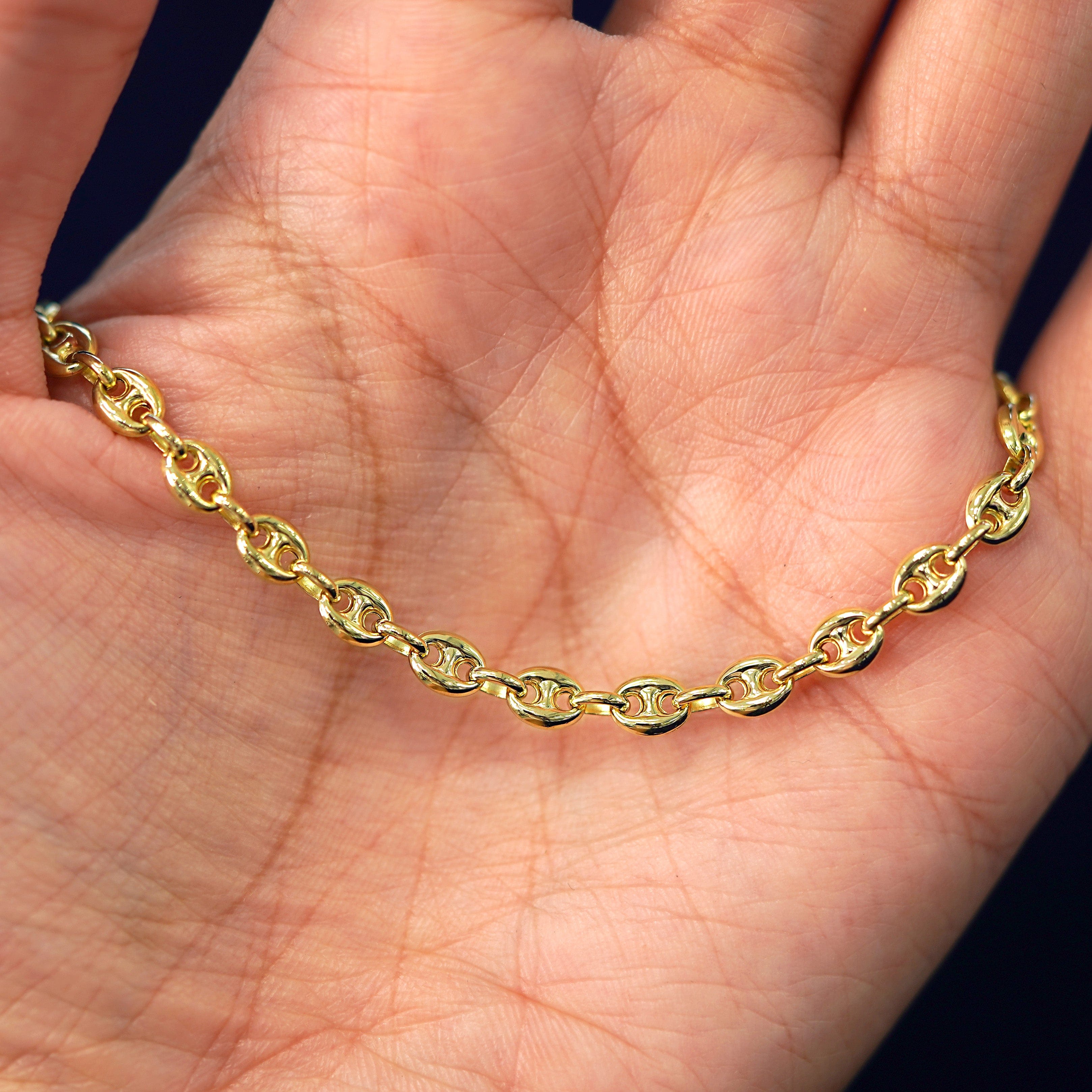 Automic Gold Studio Puffy Mariner Anklet