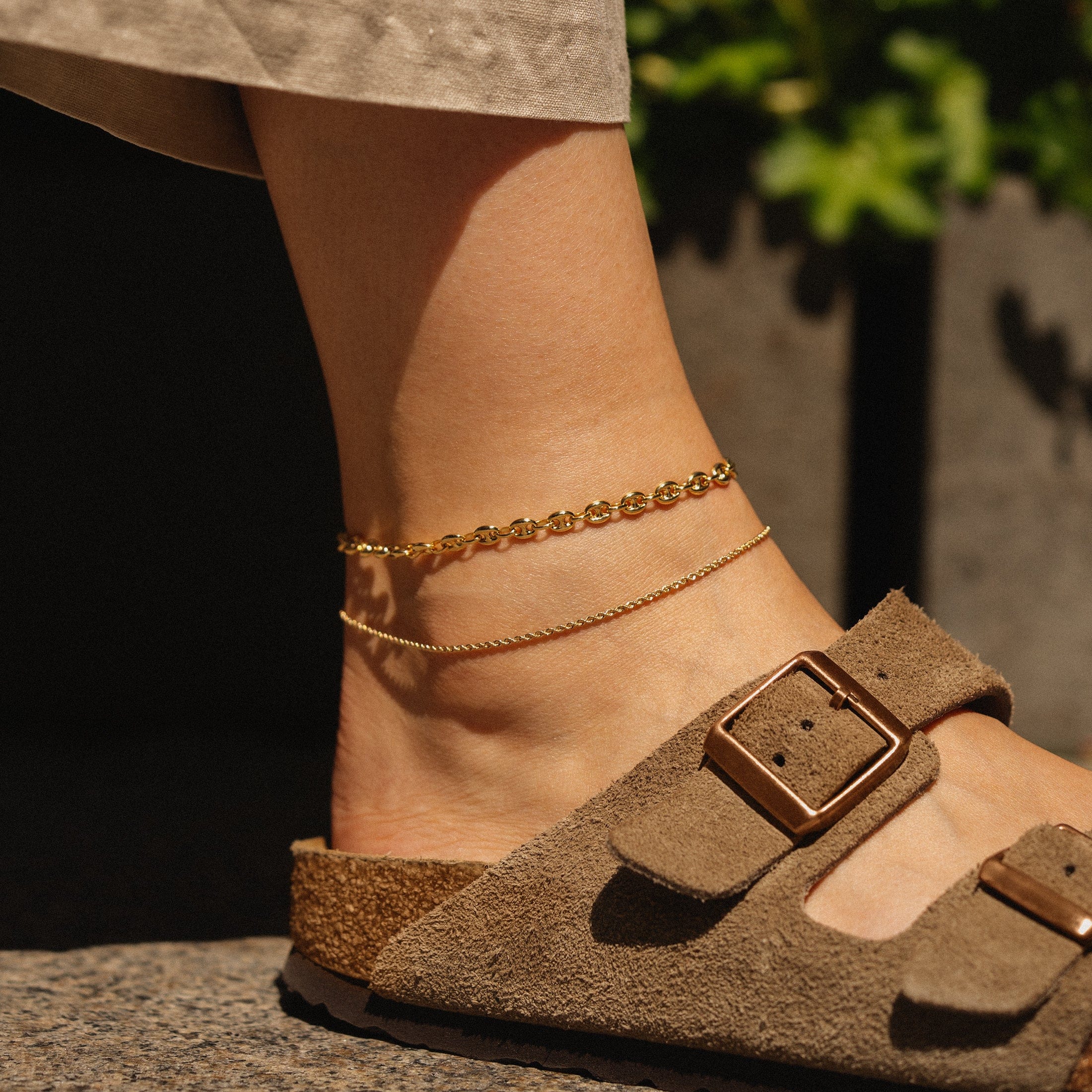 Automic Gold Studio Puffy Mariner Anklet