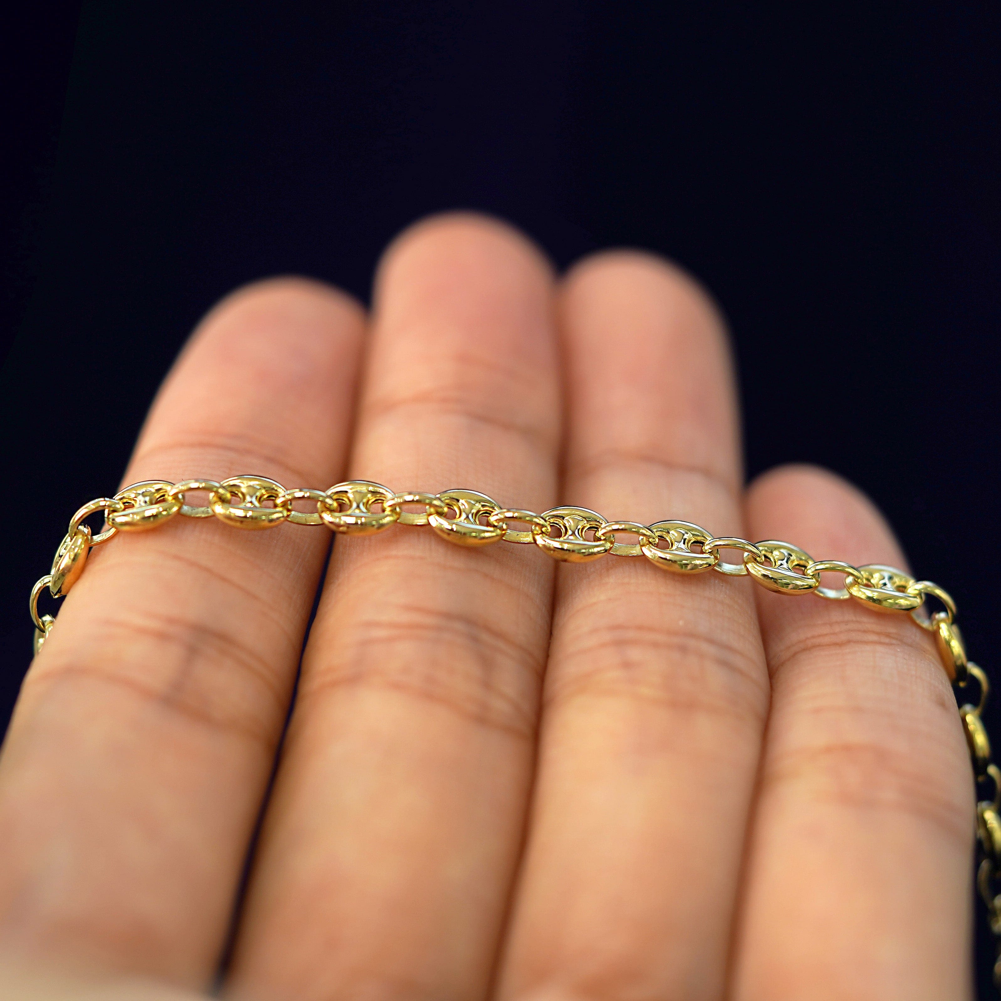 Automic Gold Studio Puffy Mariner Anklet