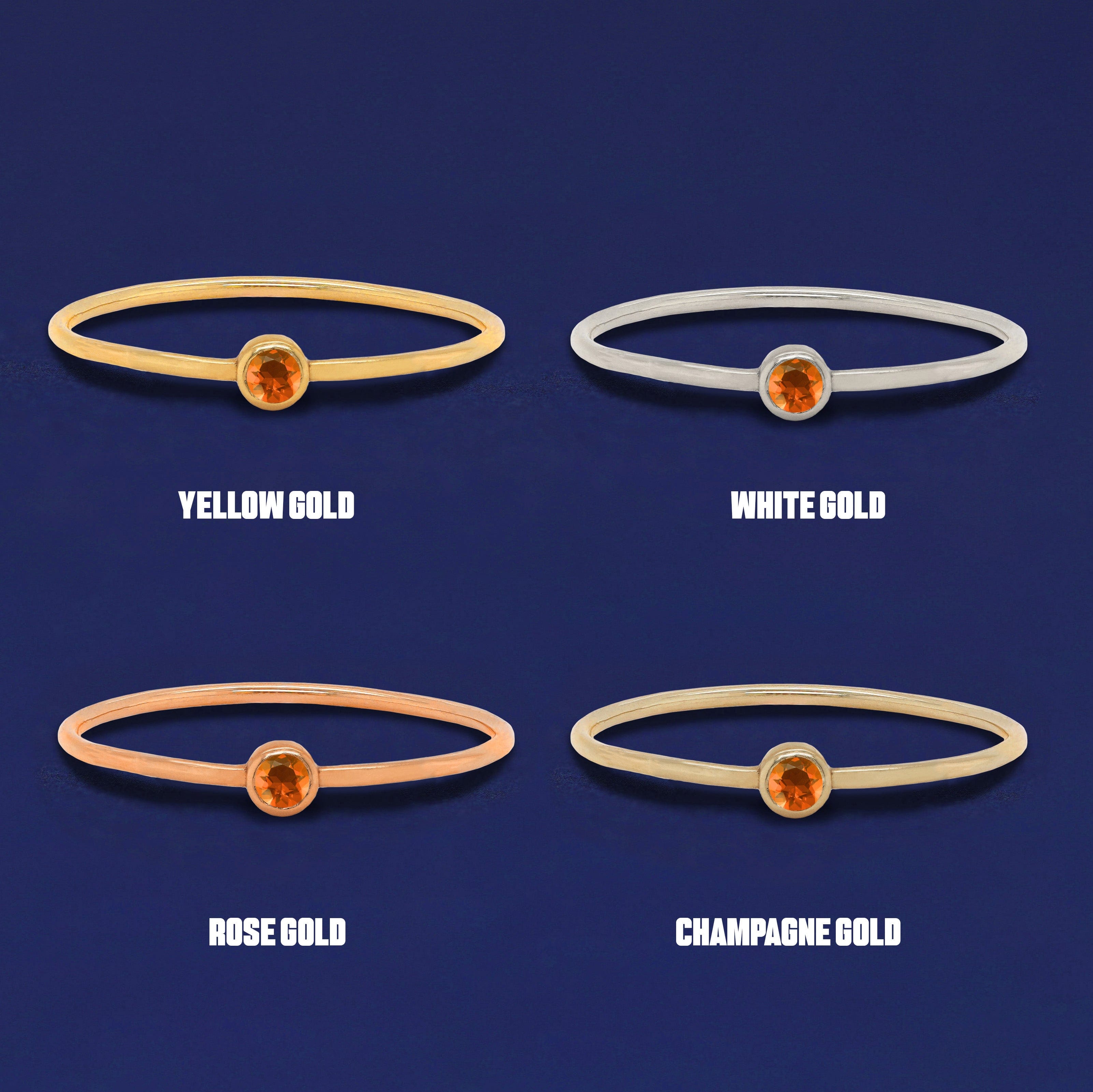 Automic Gold Studio Fire Opal Ring