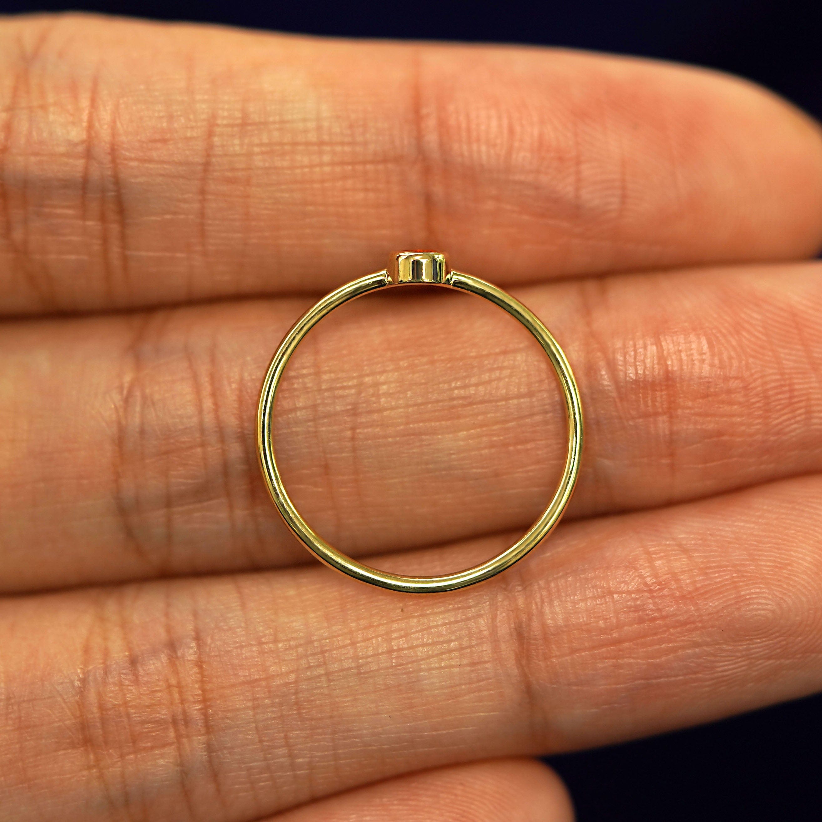 Automic Gold Studio Fire Opal Ring