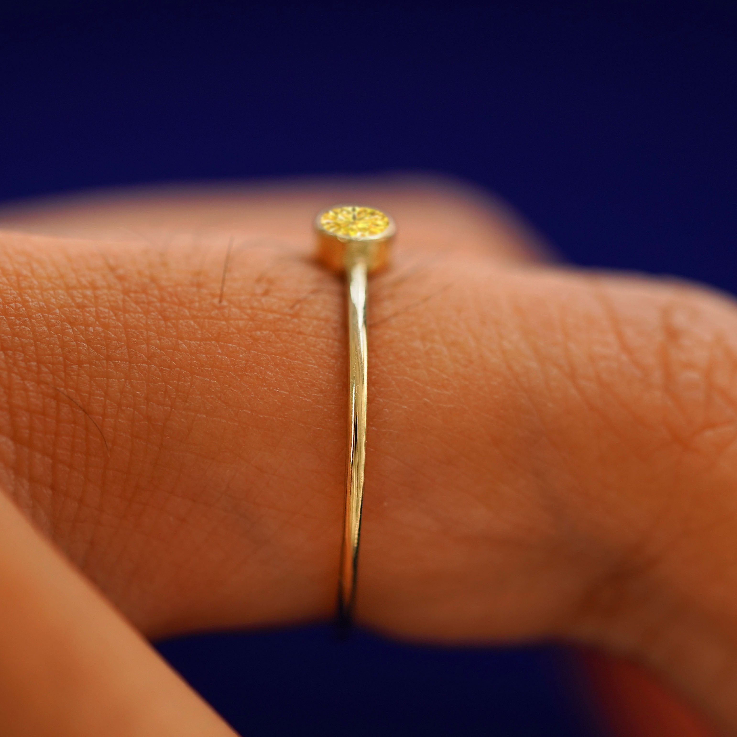 Automic Gold Studio Yellow Lab Diamond Ring