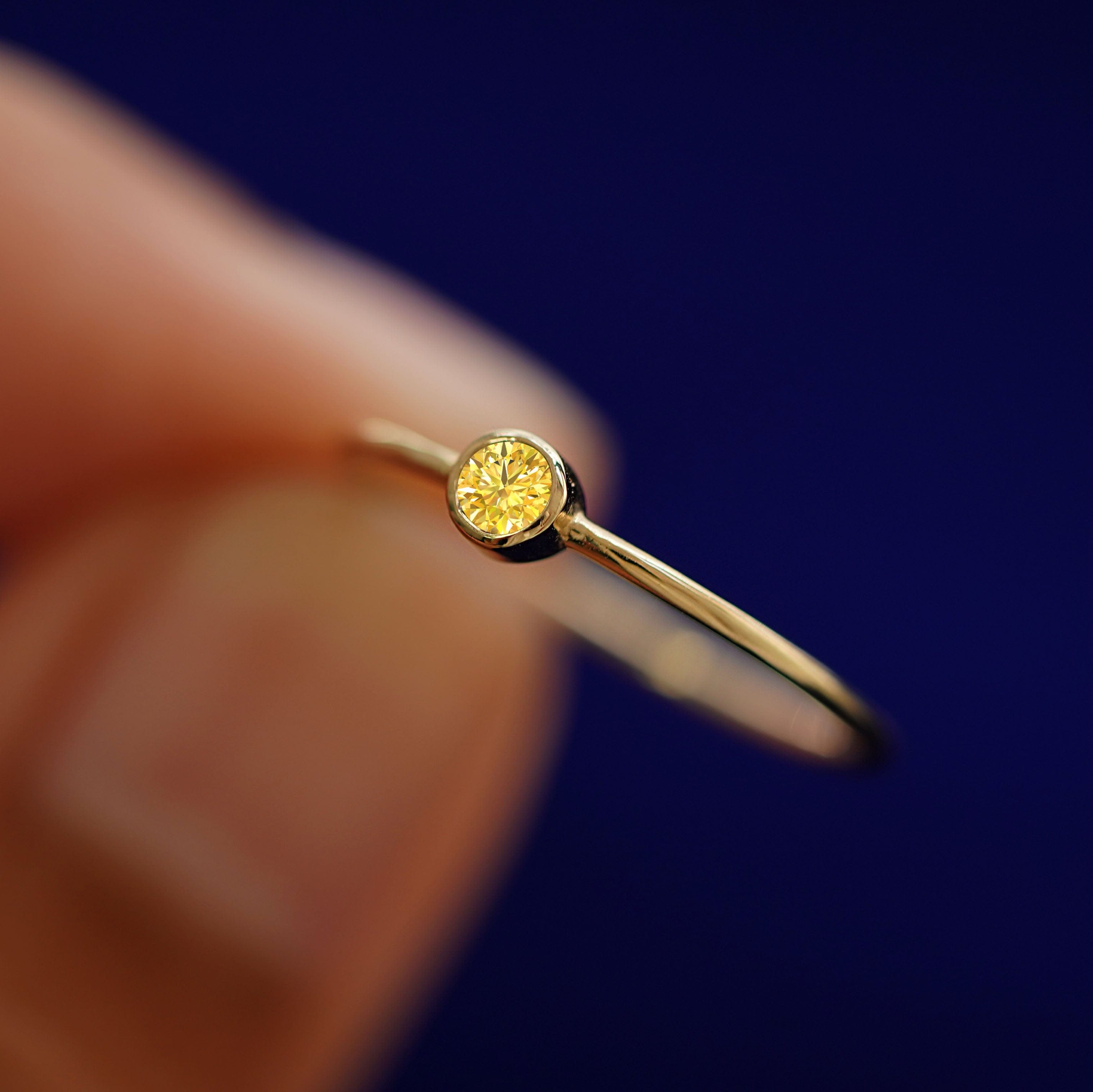 Automic Gold Studio Yellow Lab Diamond Ring