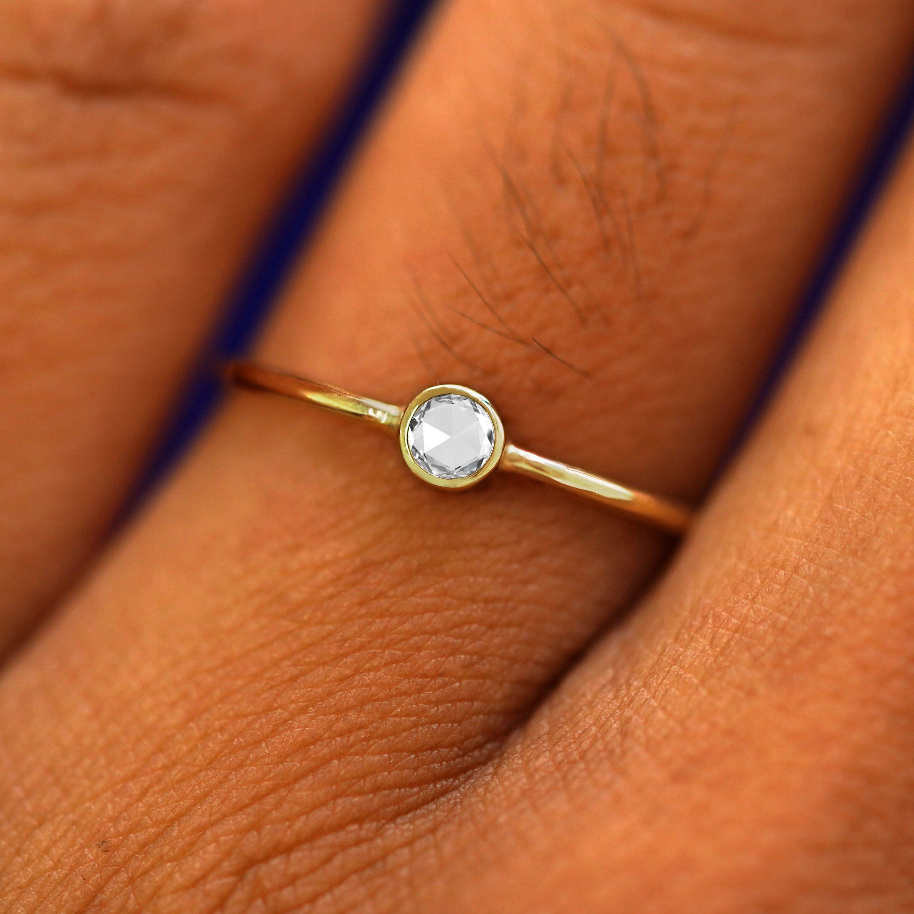 Automic Gold Studio Rose Cut Diamond Ring