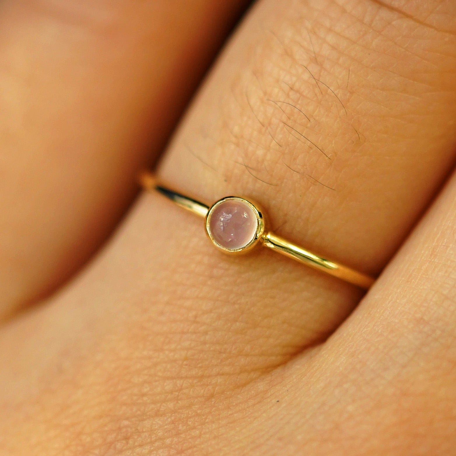 Automic Gold Studio Rose Quartz Ring