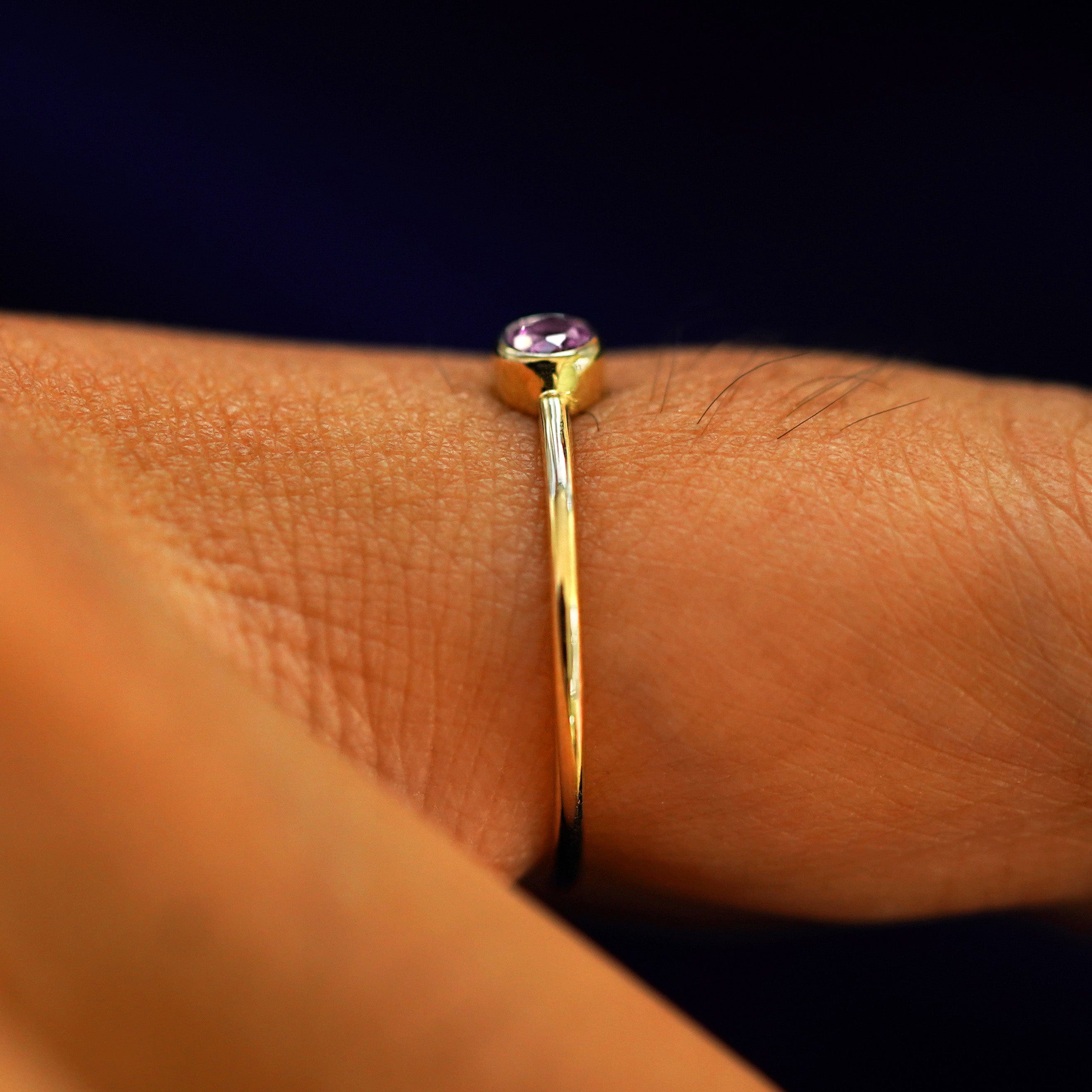 Automic Gold Studio Pink Sapphire Ring