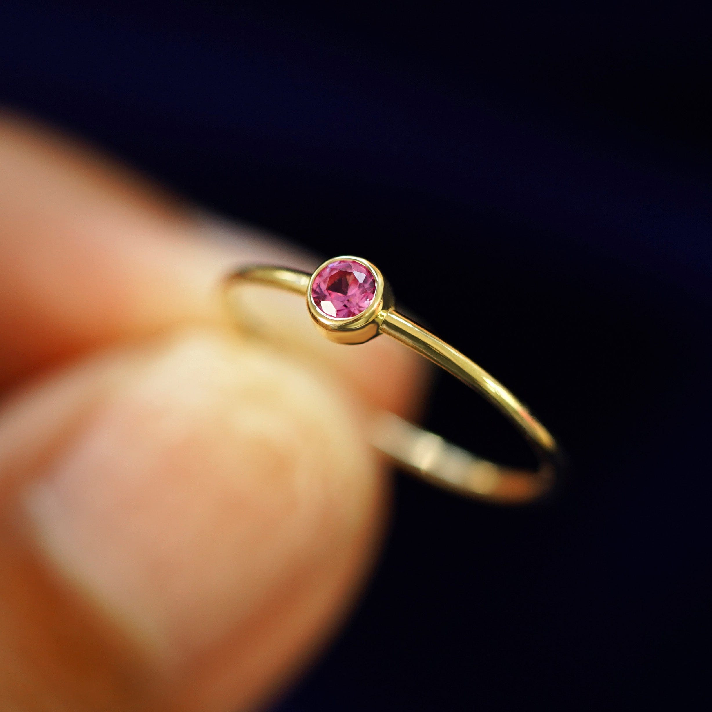 Automic Gold Studio Pink Sapphire Ring