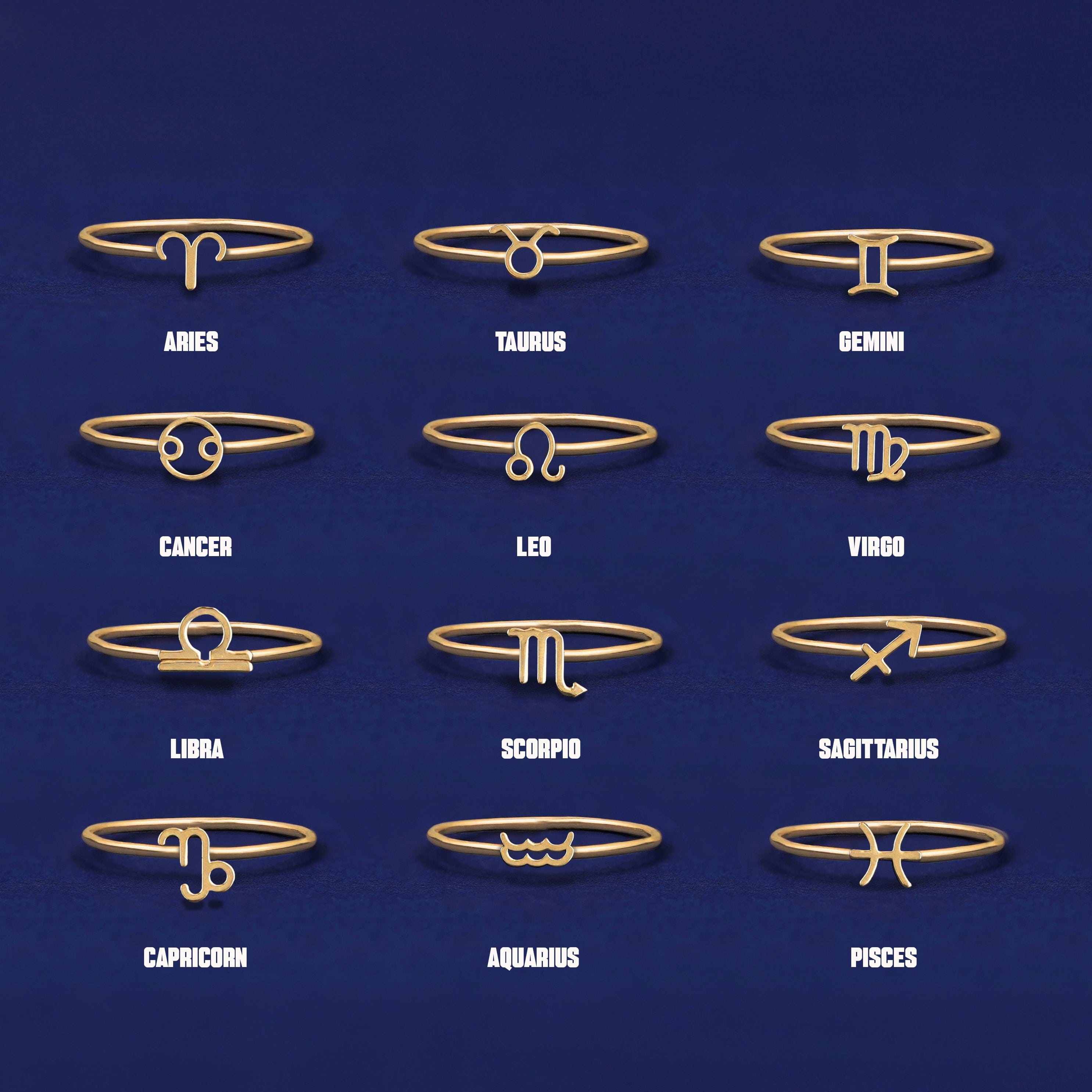 Automic Gold Studio Horoscope Ring