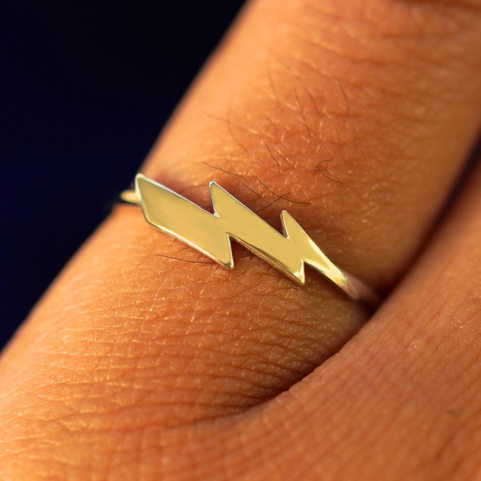 Automic Gold Studio Lightning Bolt Ring