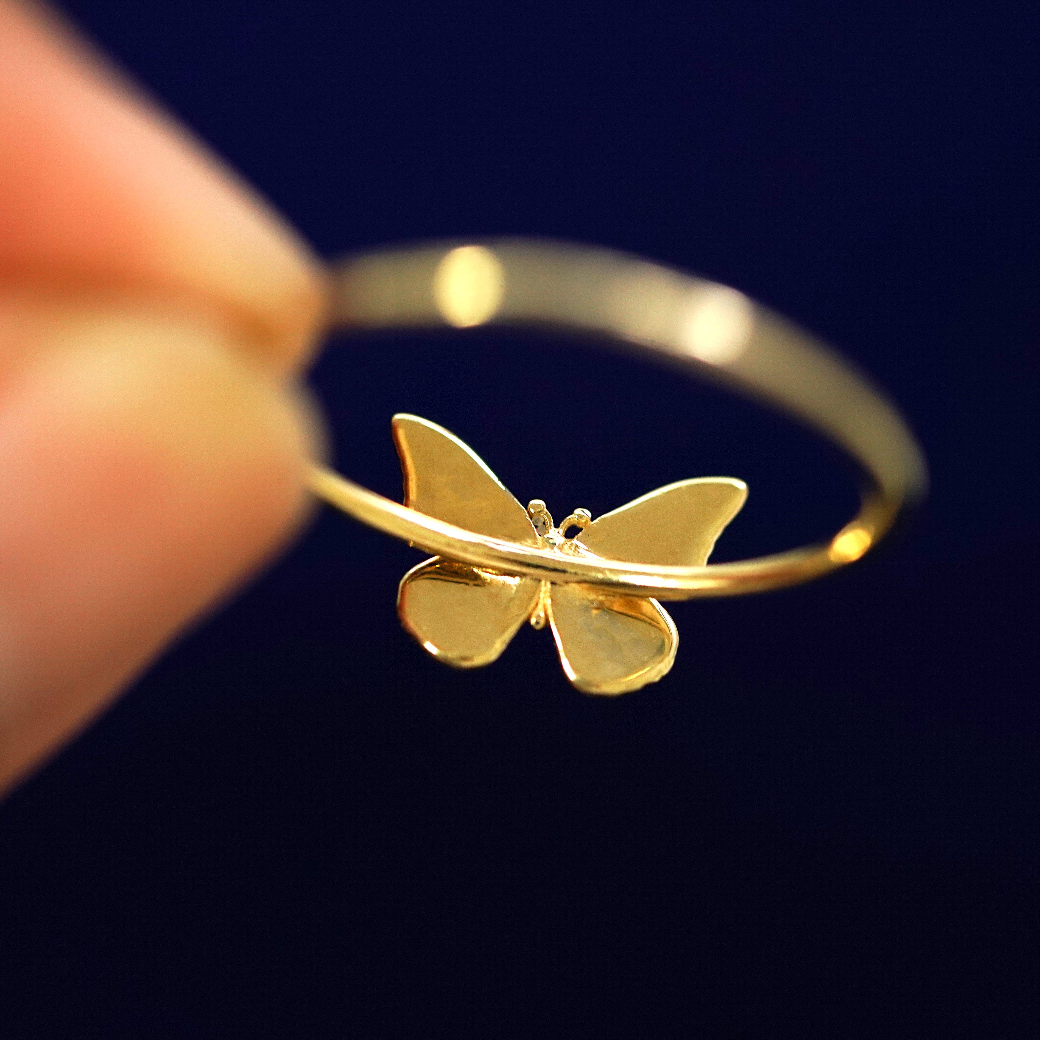Automic Gold Studio Butterfly Ring