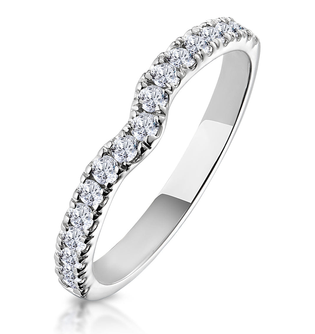Diamond Lily Matching Wedding Band 0.30ct H/Si Diamond in Platinum