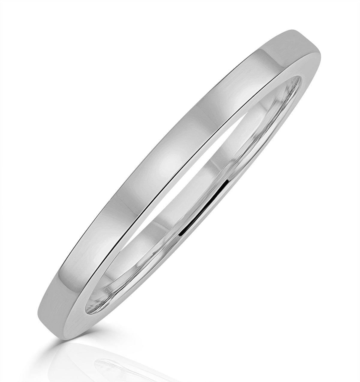 WHITE* Genevieve Matching Wedding Band in 18K White Gold