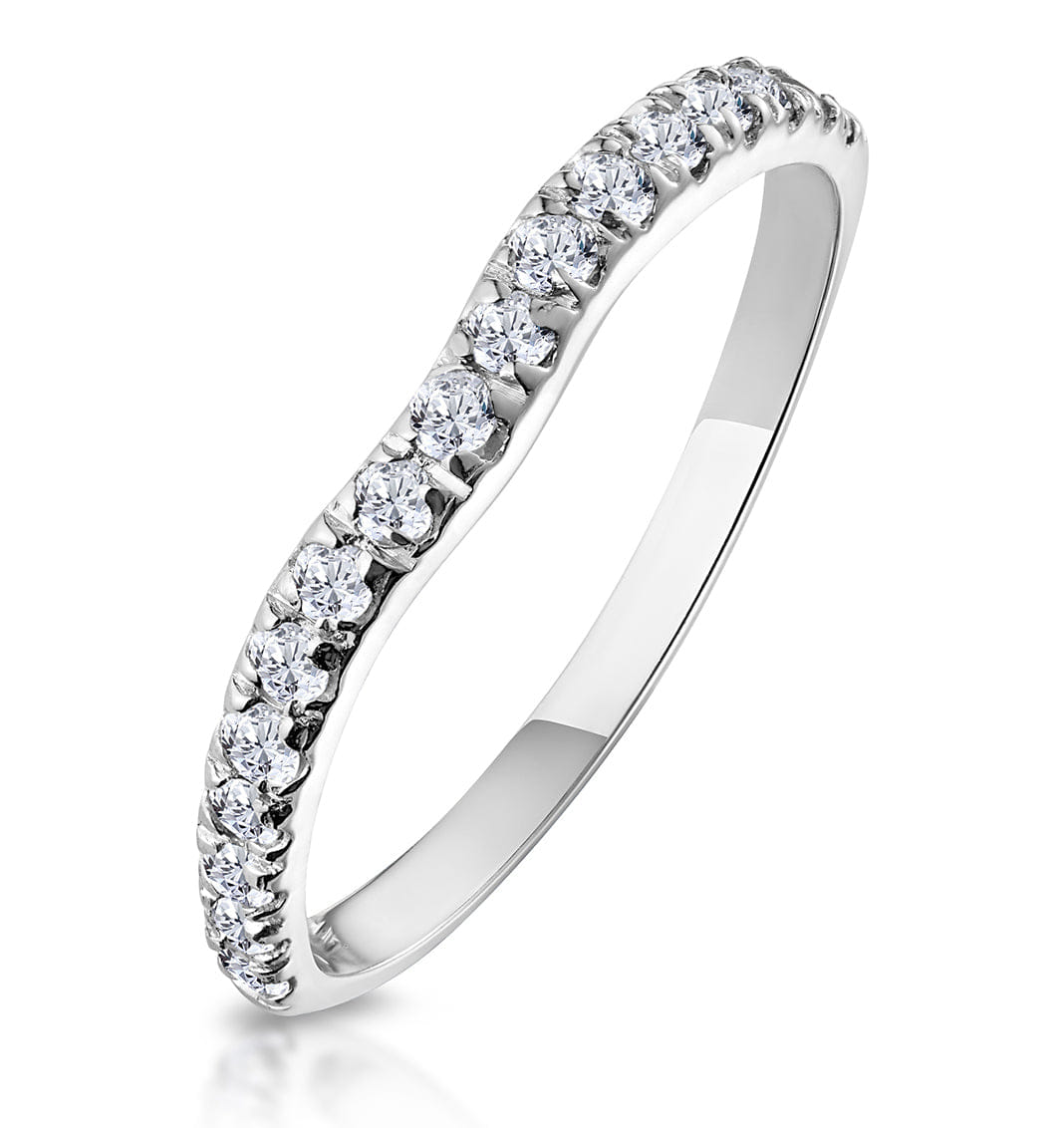 Diamond Matching Wedding Band 0.27ct H/Si Diamond in Platinum