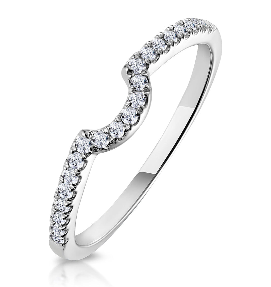 Diamond Nova Matching Wedding Band 0.20ct H/Si Diamond in 18K White Gold