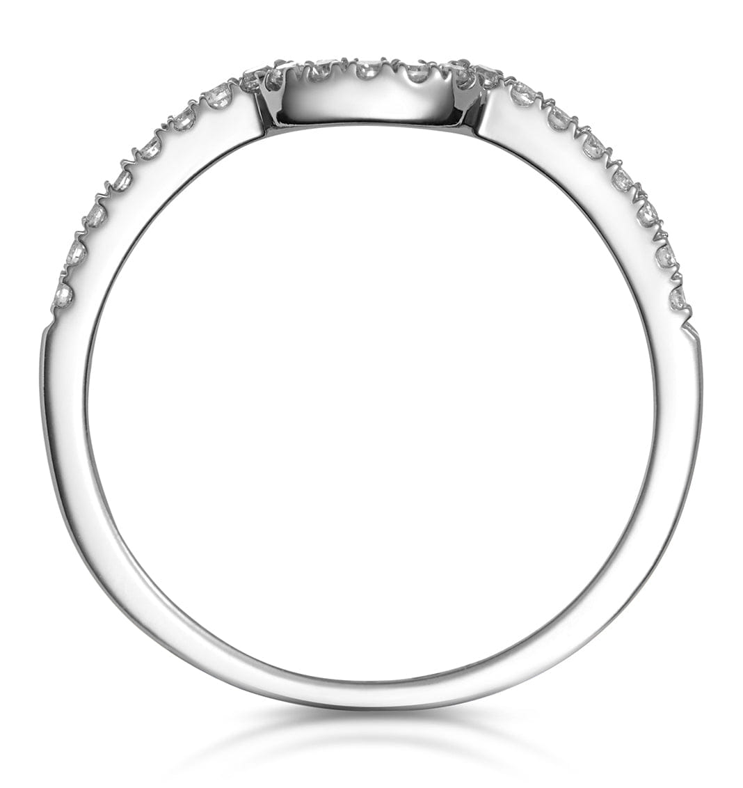 Diamond Nova Matching Wedding Band 0.20ct H/Si Diamond in 18K White Gold