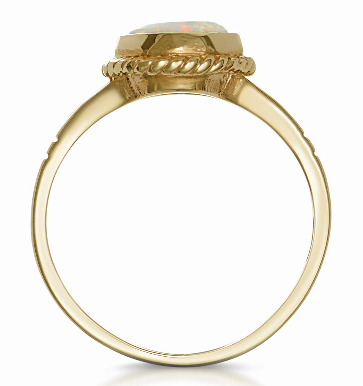 Yellow Opal 1.02CT 9K Yellow Gold Ring