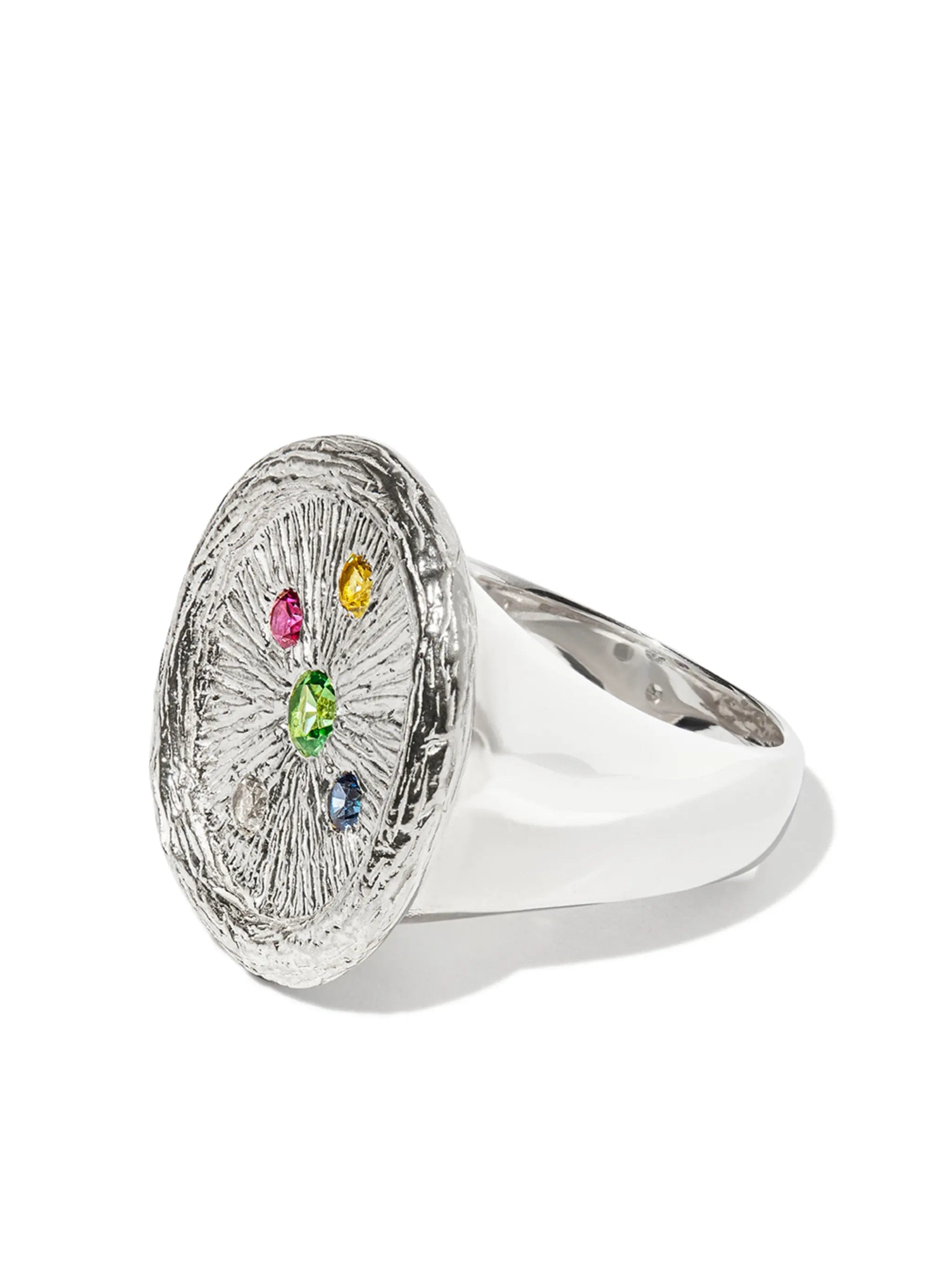 Bleue Burnham Plants See Better sapphire signet ring